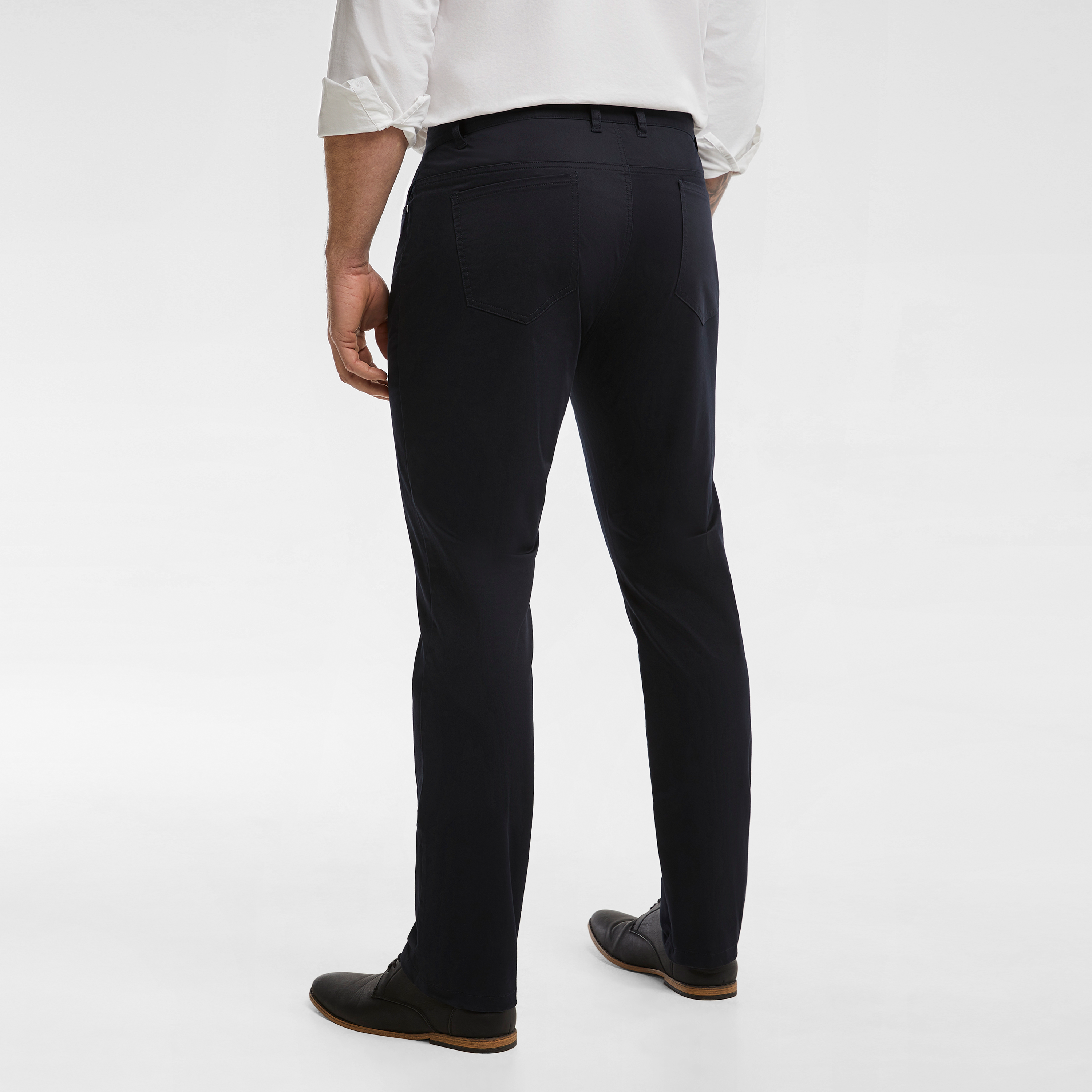 Navy Milton Slim Fit Stretch Pants