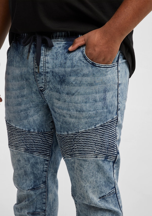 Cyber Stretch Denim Joggers
