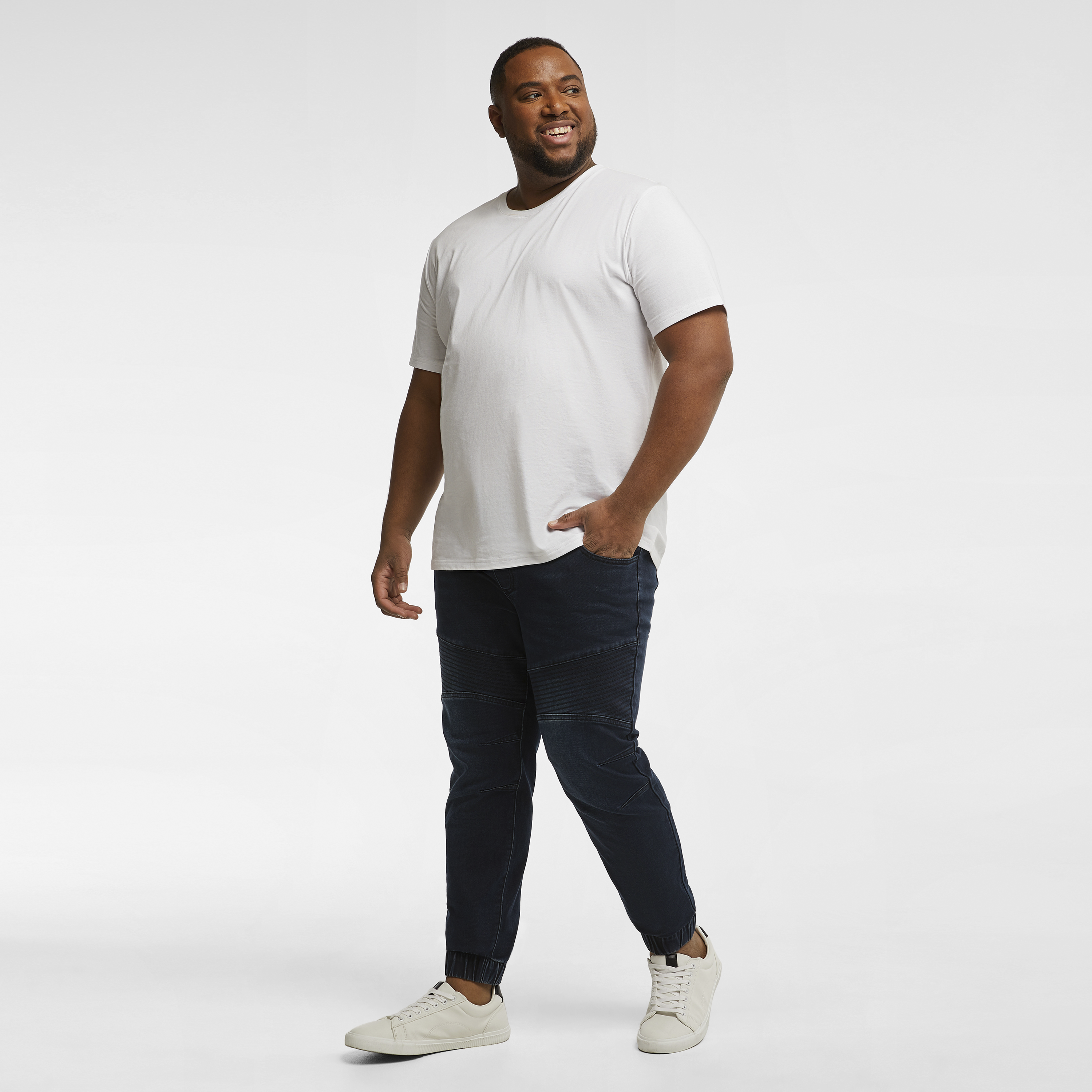 Indigo Lynn Stretch Denim Joggers