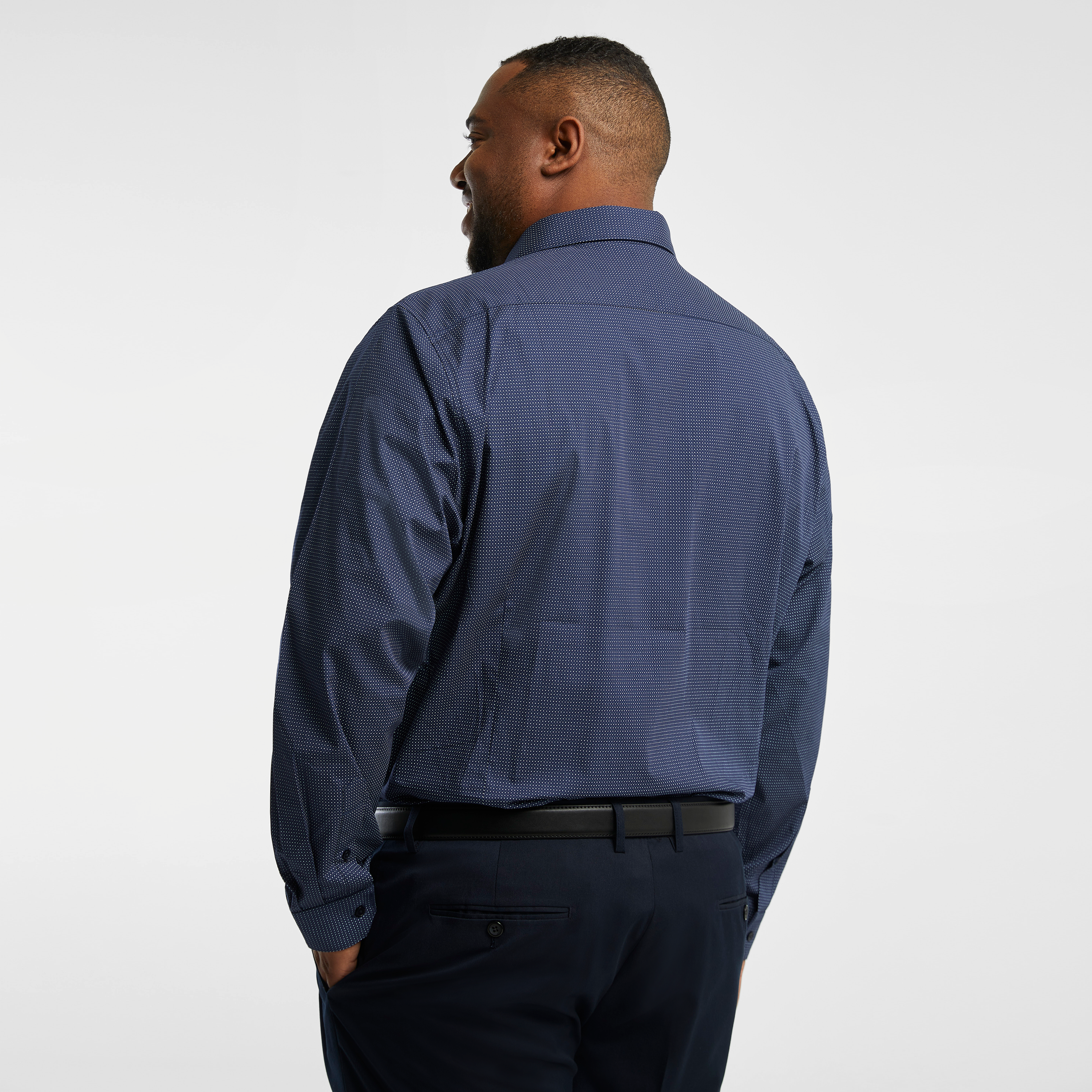 Navy Metropolis Pattern Shirt