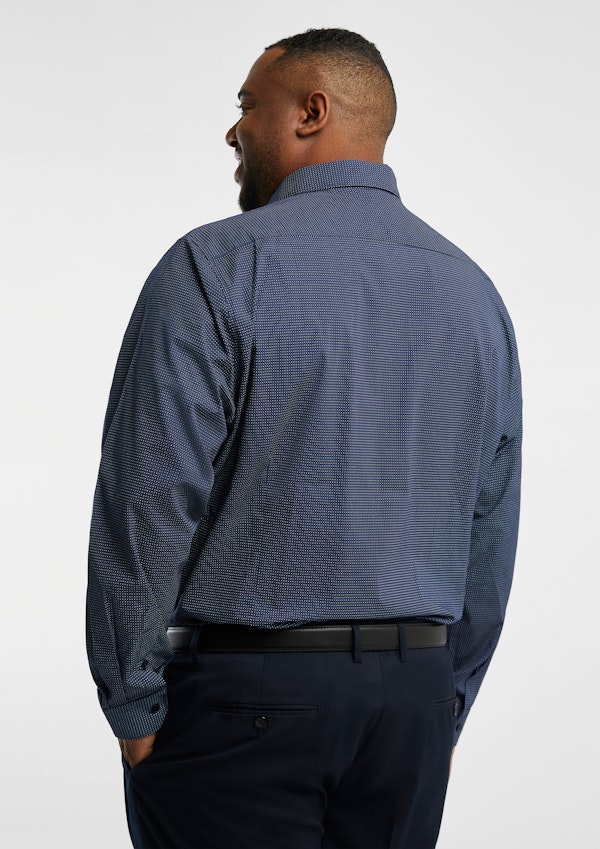 Navy Metropolis Pattern Shirt