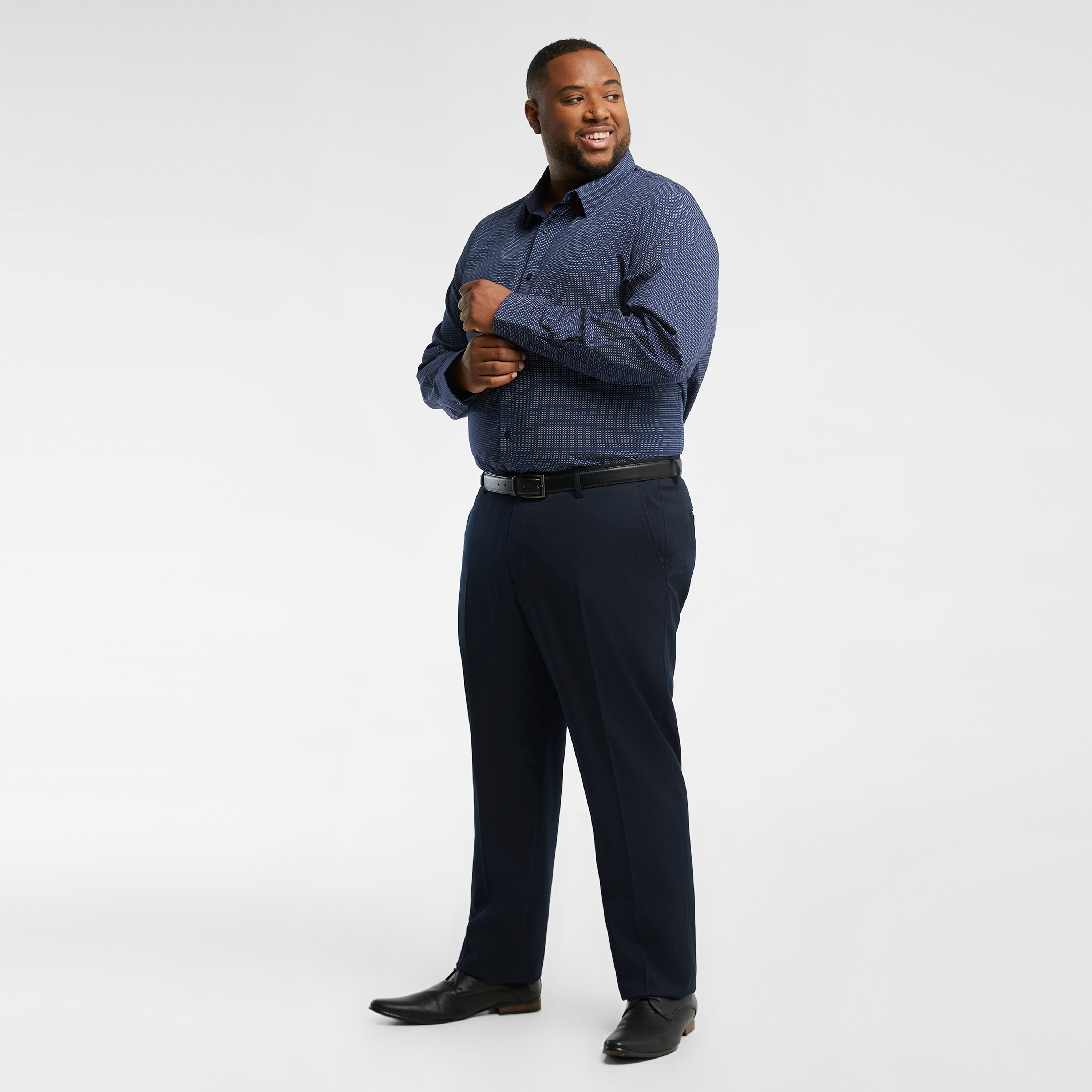 Navy Metropolis Pattern Shirt