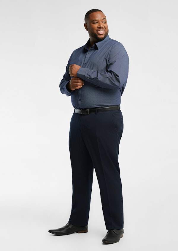 Navy Metropolis Pattern Shirt