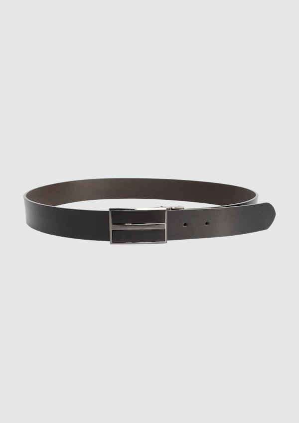 Black / Chocolate Carrington Reversible Belt