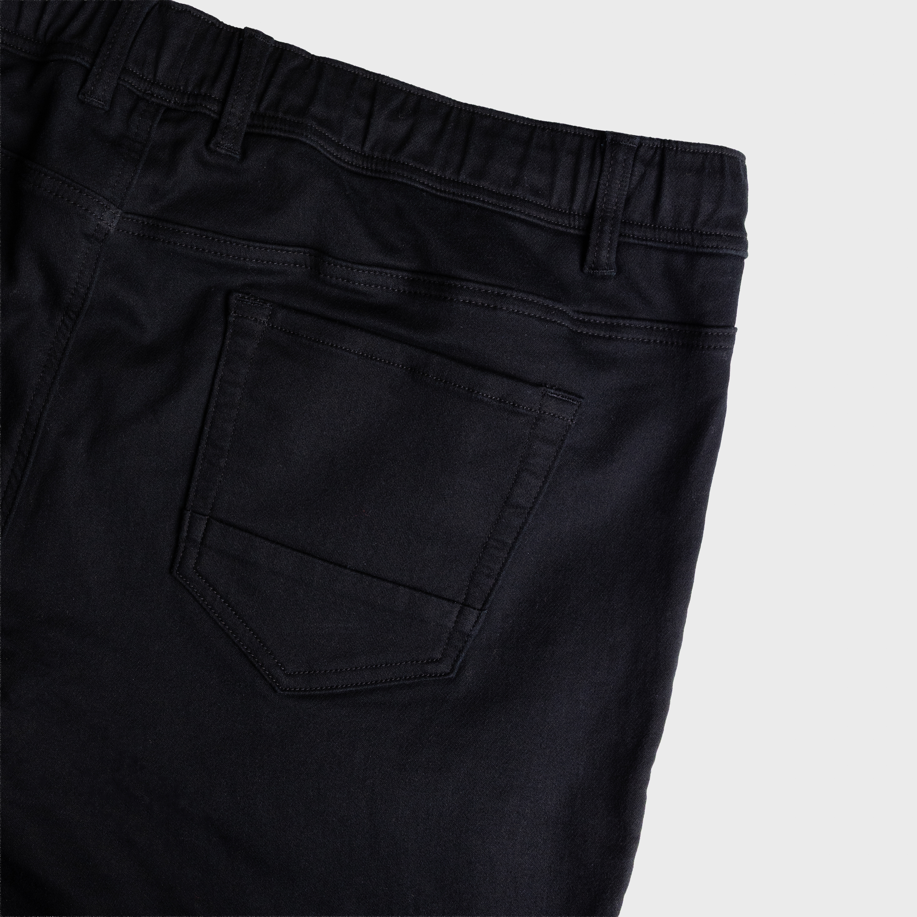 Black Cyber Stretch Cuffed Joggers