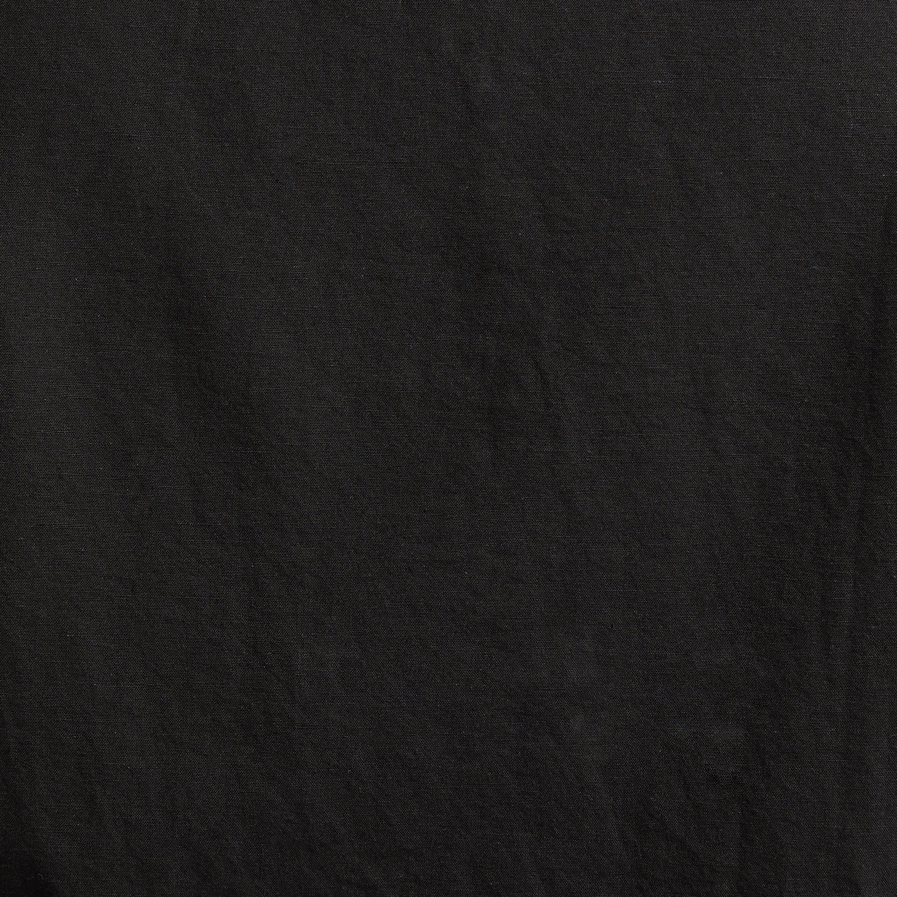 Black Albany Linen Blend Shirt