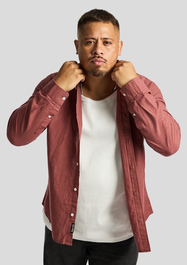 Albany Linen Blend Casual Shirt