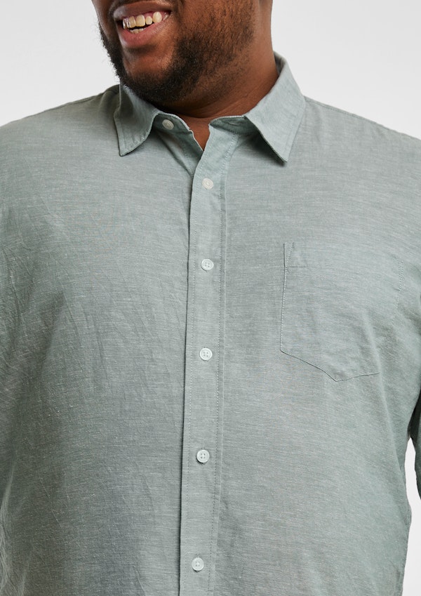 Sage Albany Linen Blend Shirt