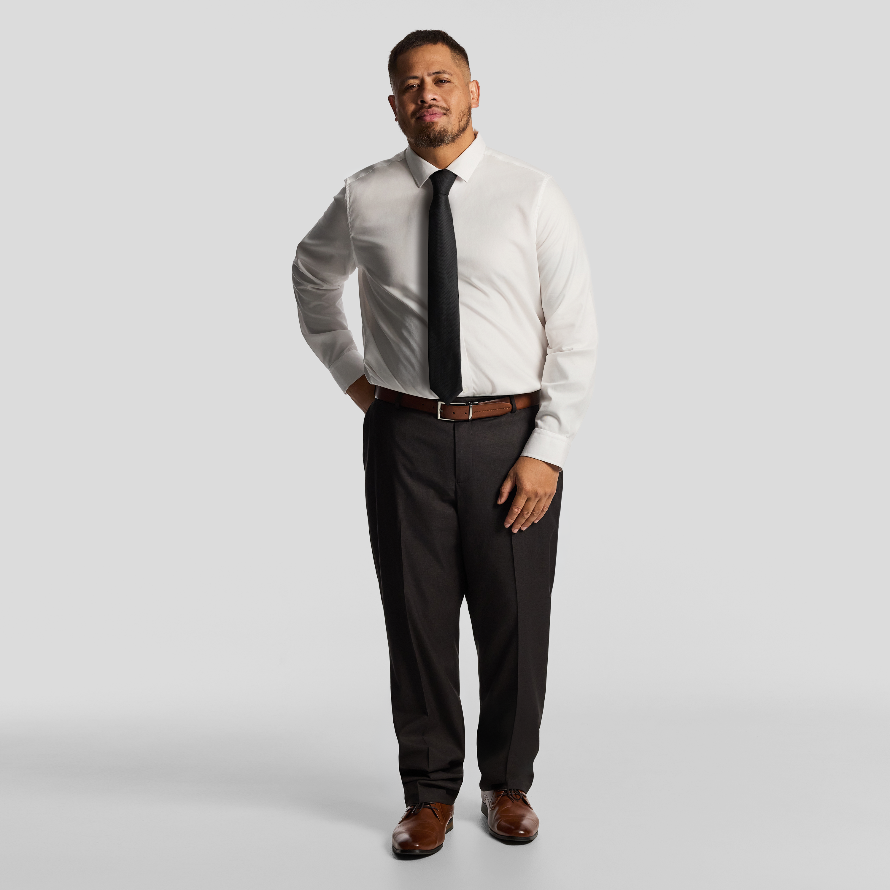 Chocolate Formosa Textured Dress Pants