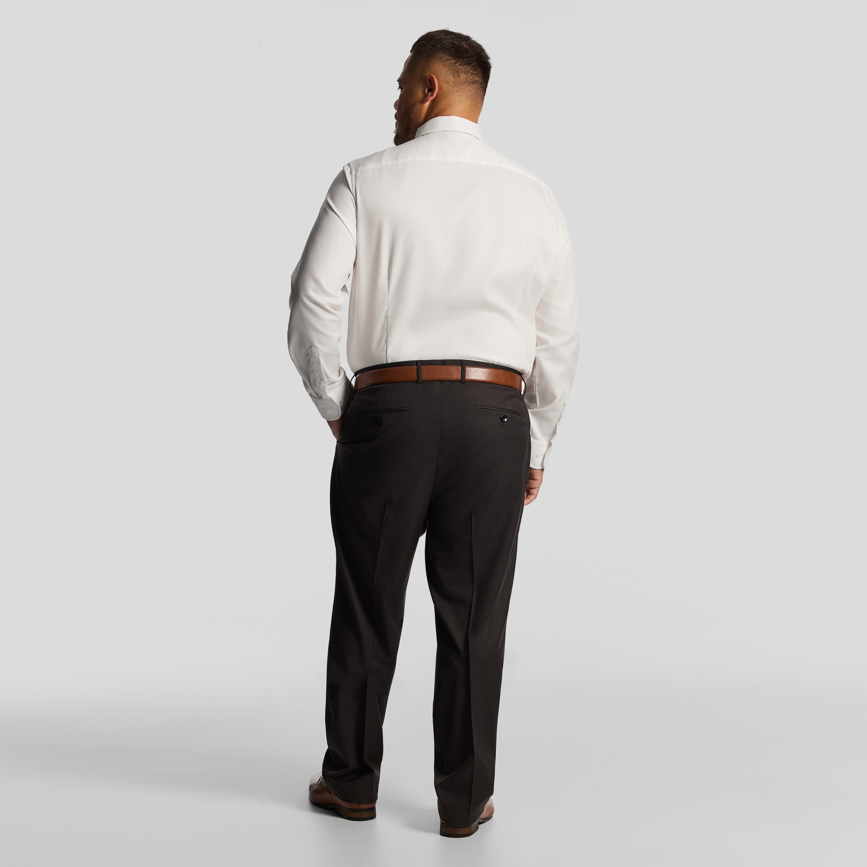 Chocolate Formosa Textured Dress Pants
