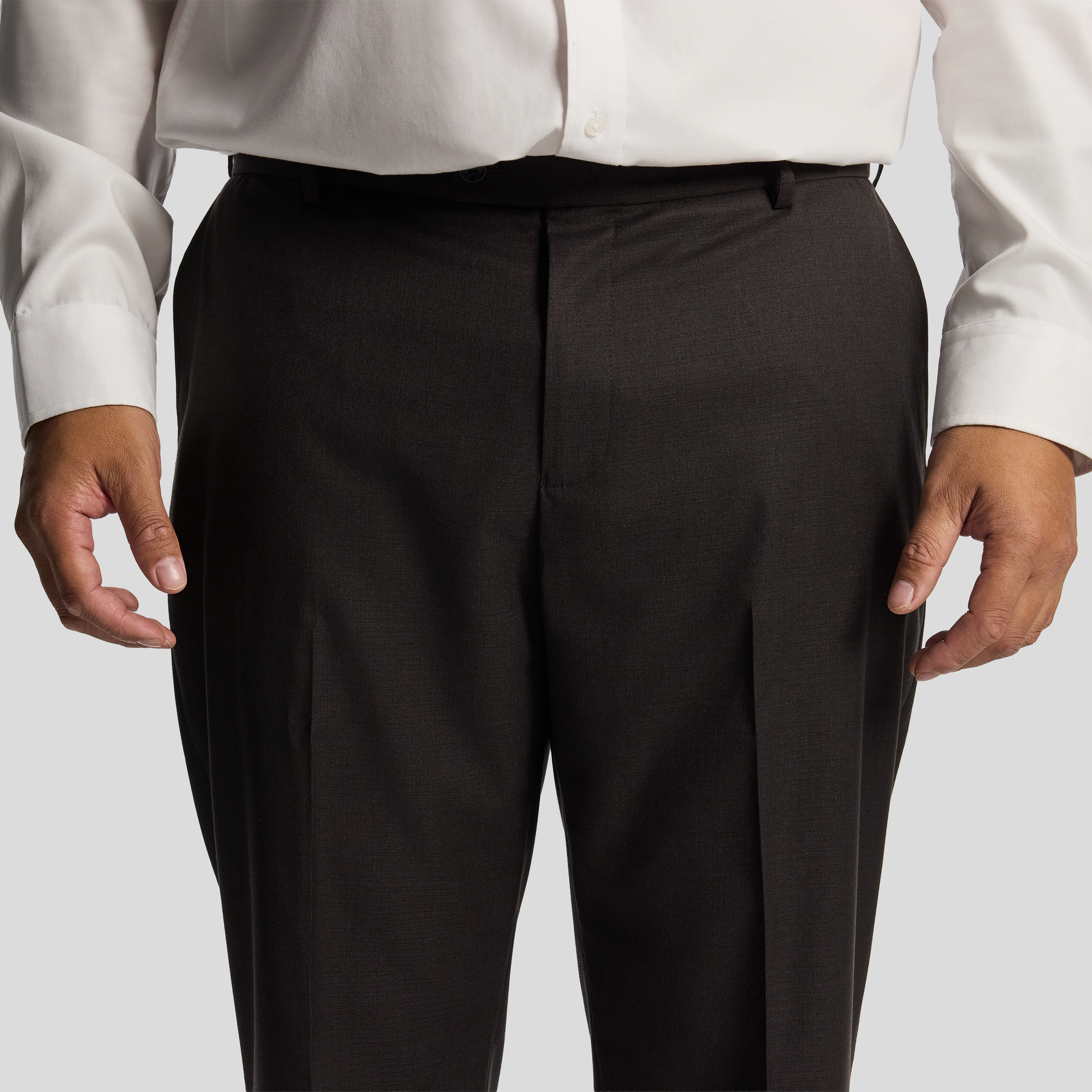 Chocolate Formosa Textured Dress Pants