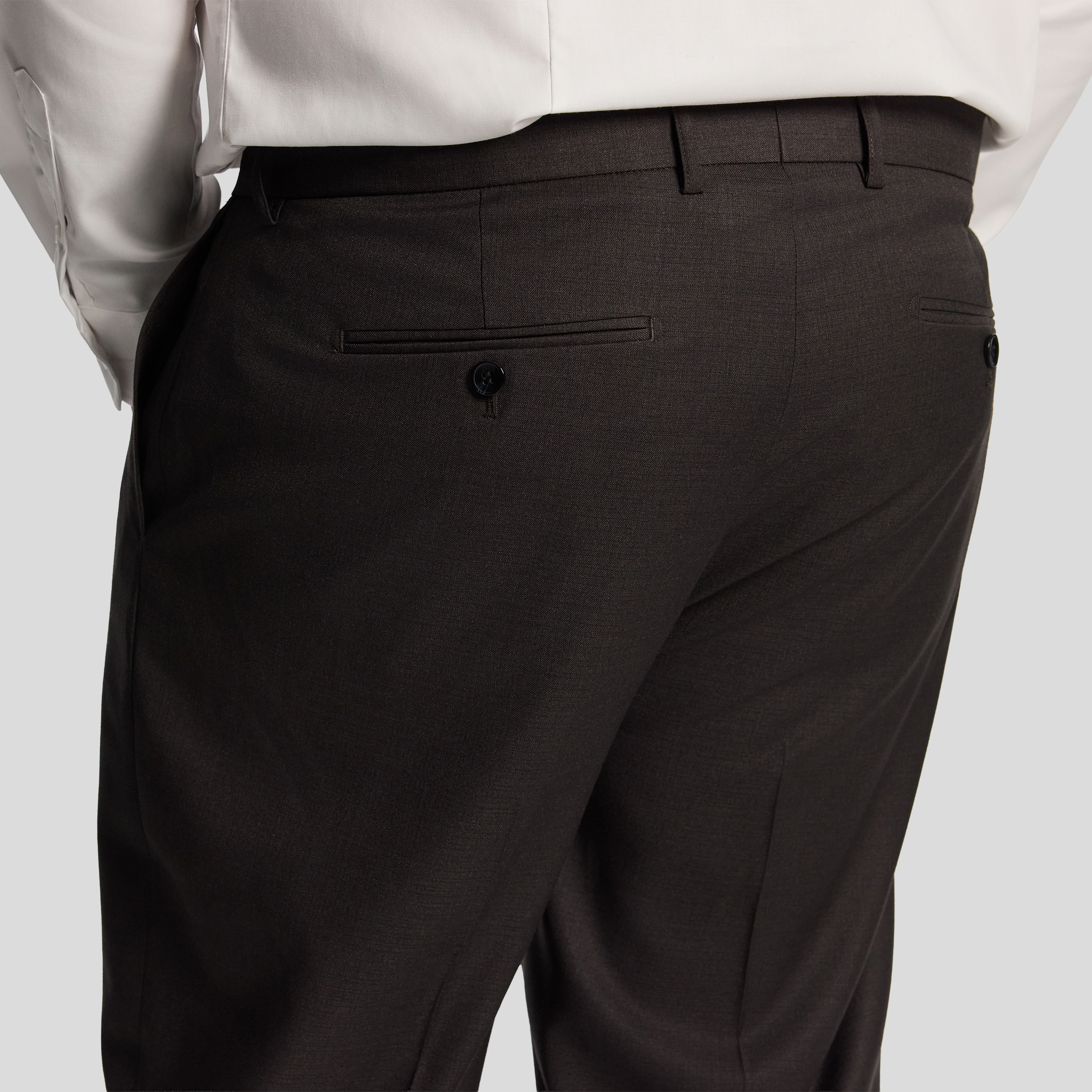 Chocolate Formosa Textured Dress Pants