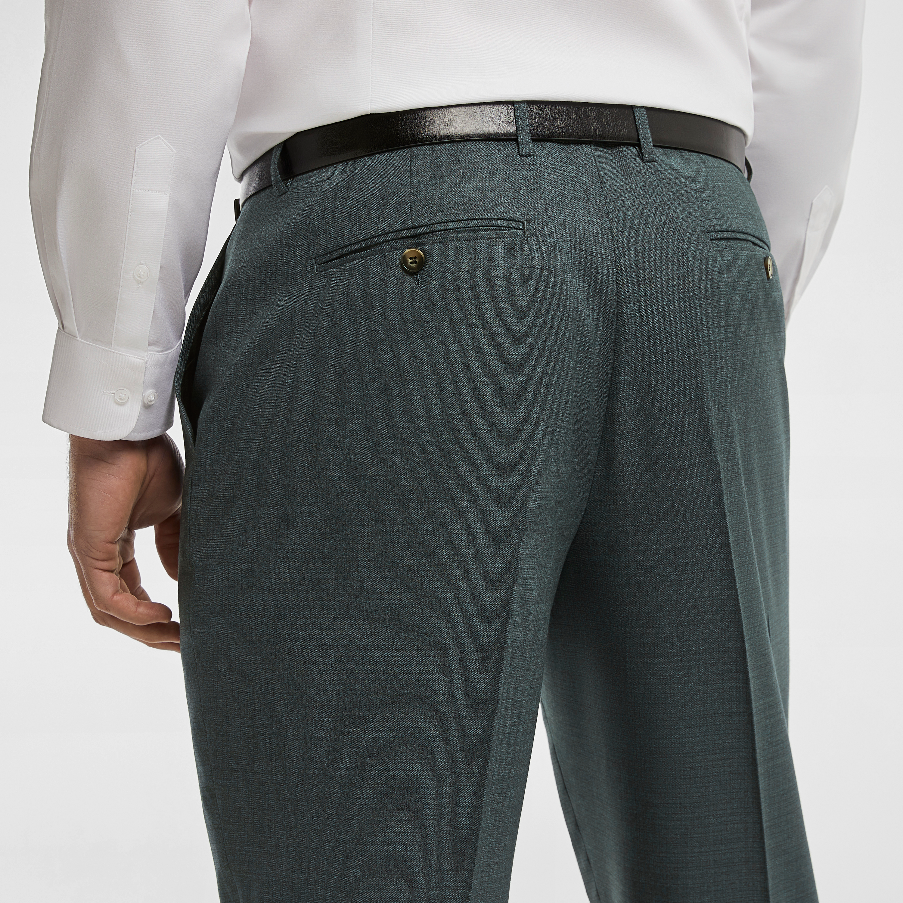 Petrol Formosa Textured Dress Pants