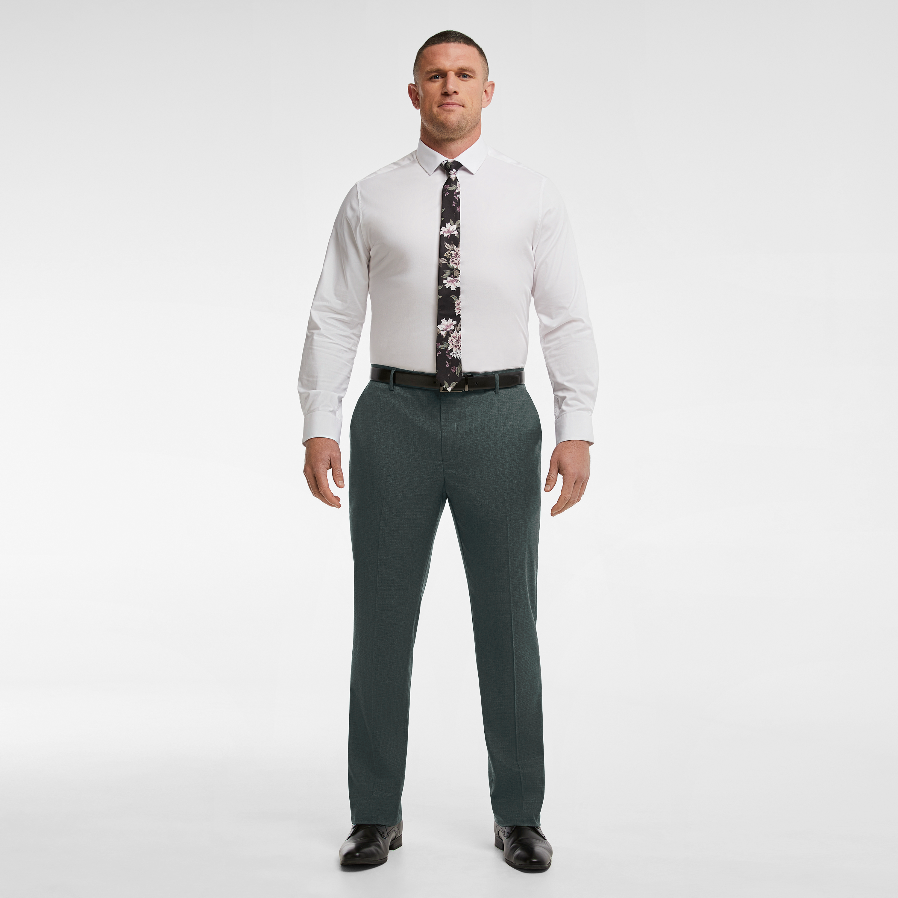 Petrol Formosa Textured Dress Pants
