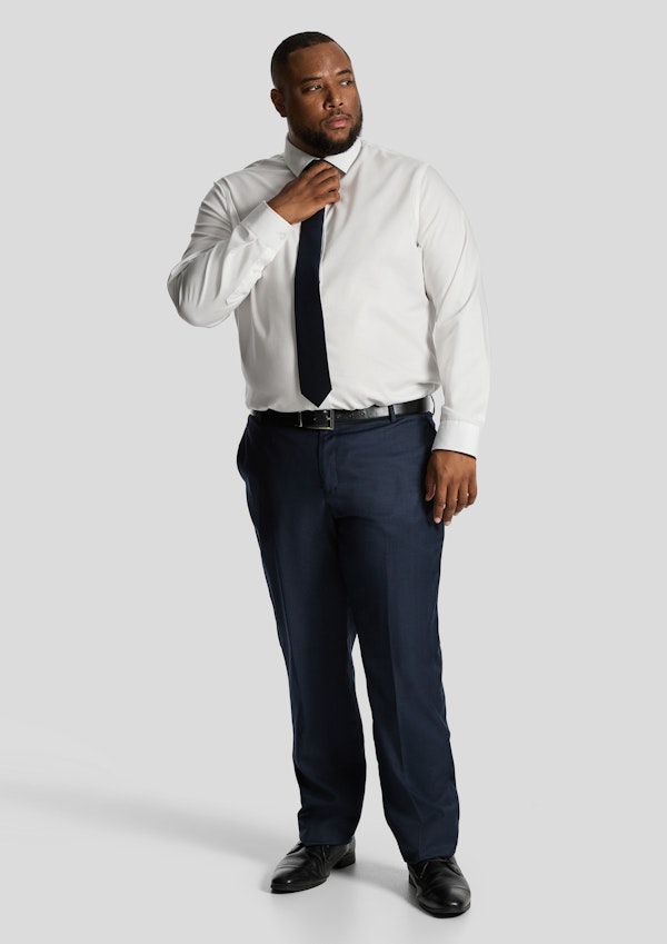 Steel Blue Formosa Textured Dress Pants