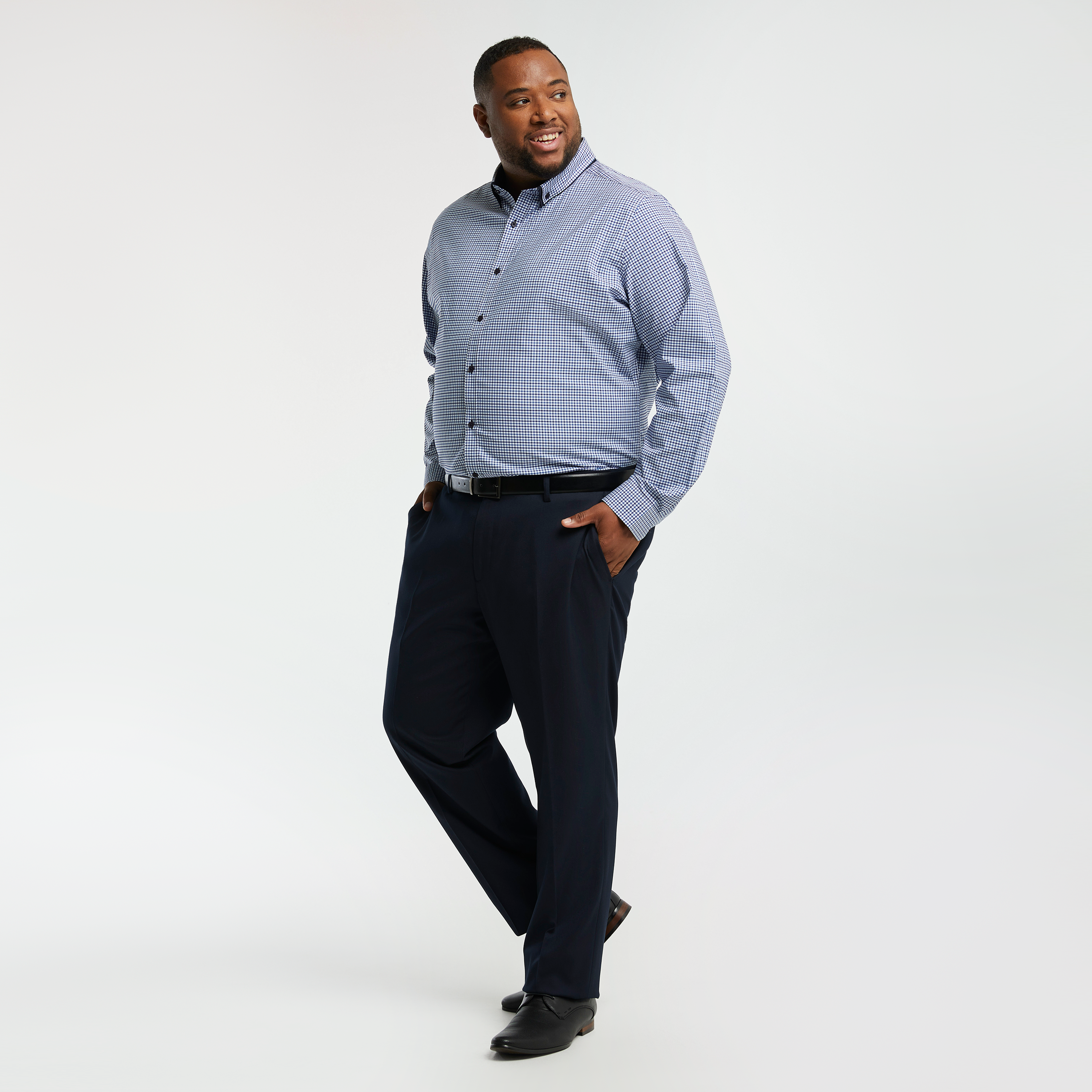 Blue Brighton Stretch Check Shirt