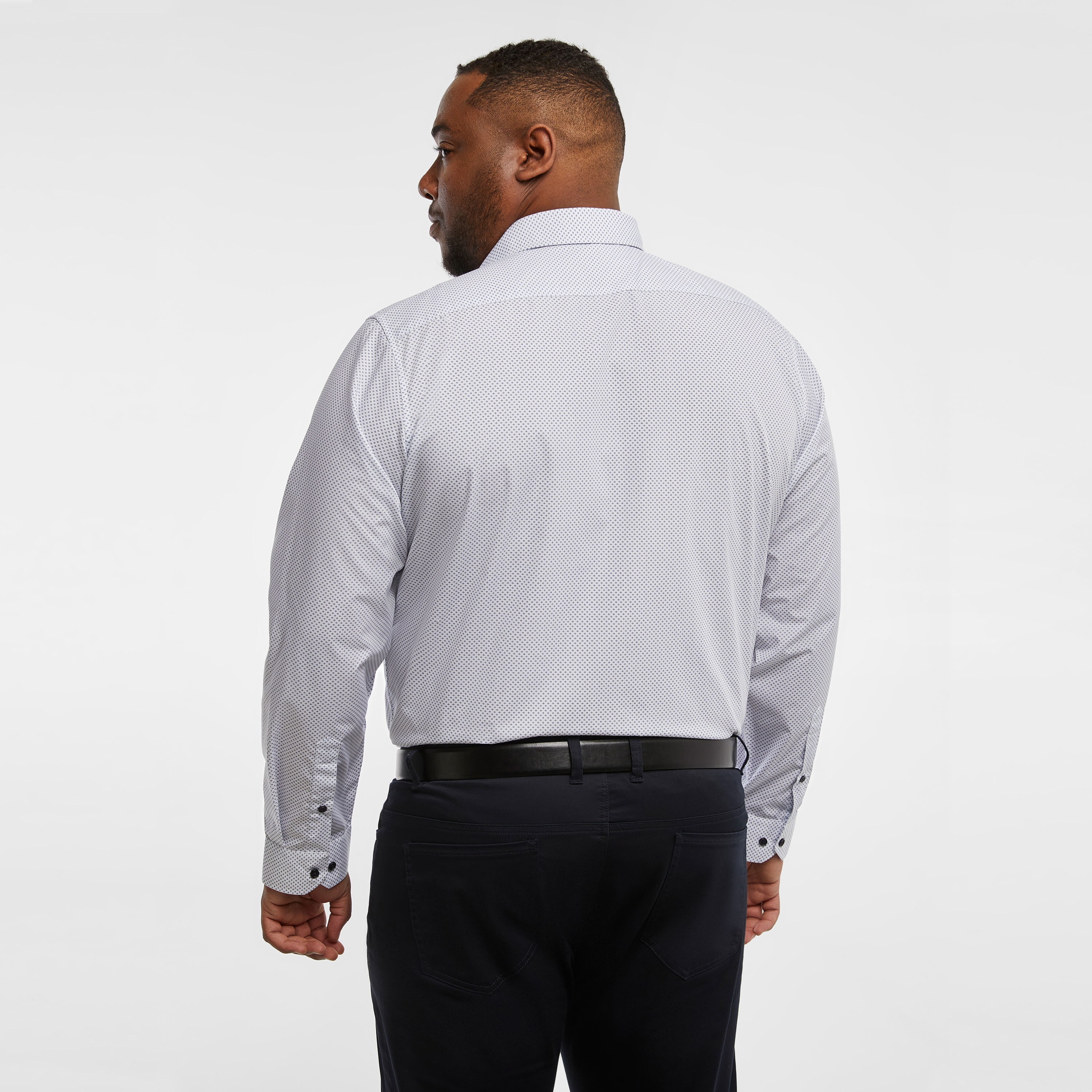 White Porto Pattern Print Shirt