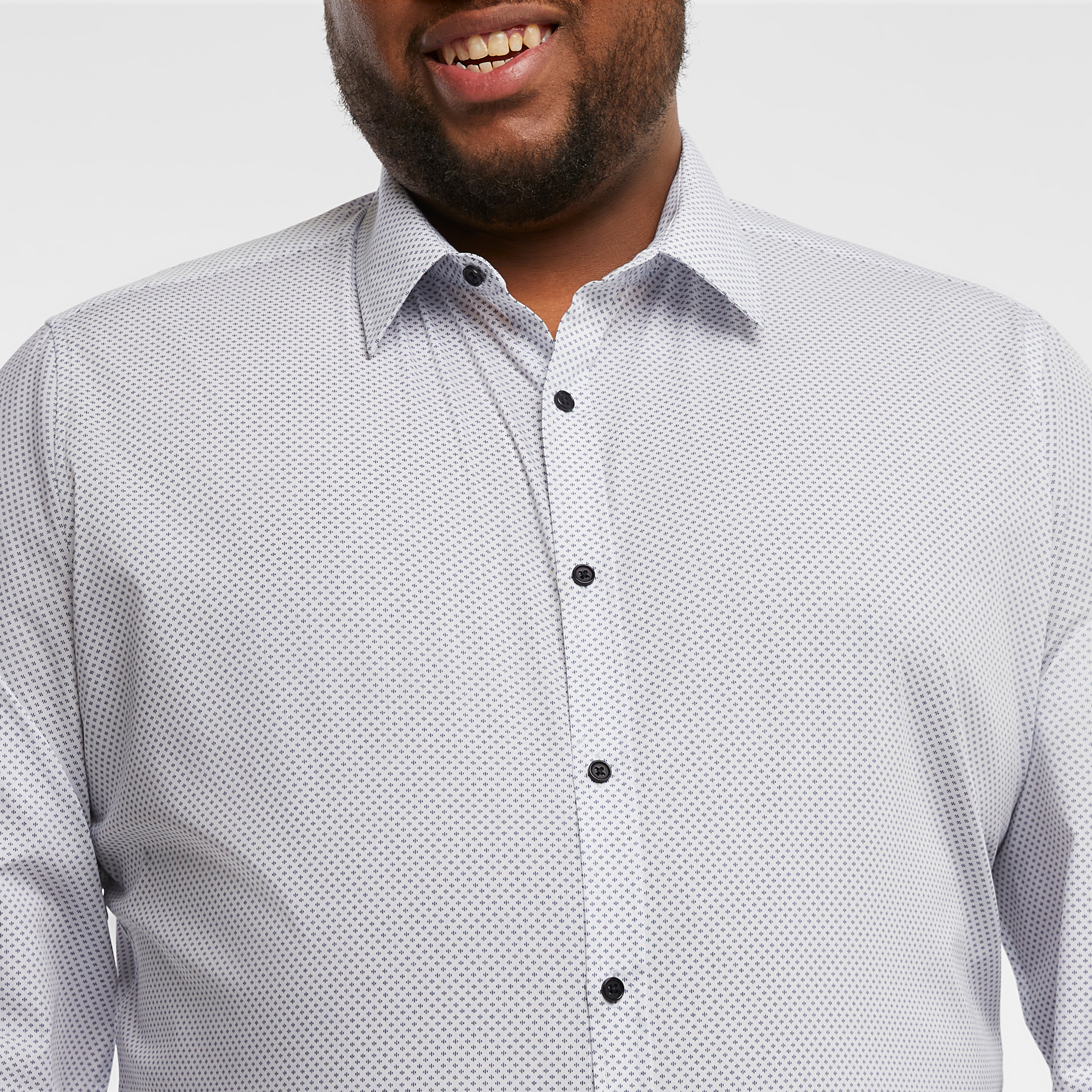 White Porto Pattern Print Shirt