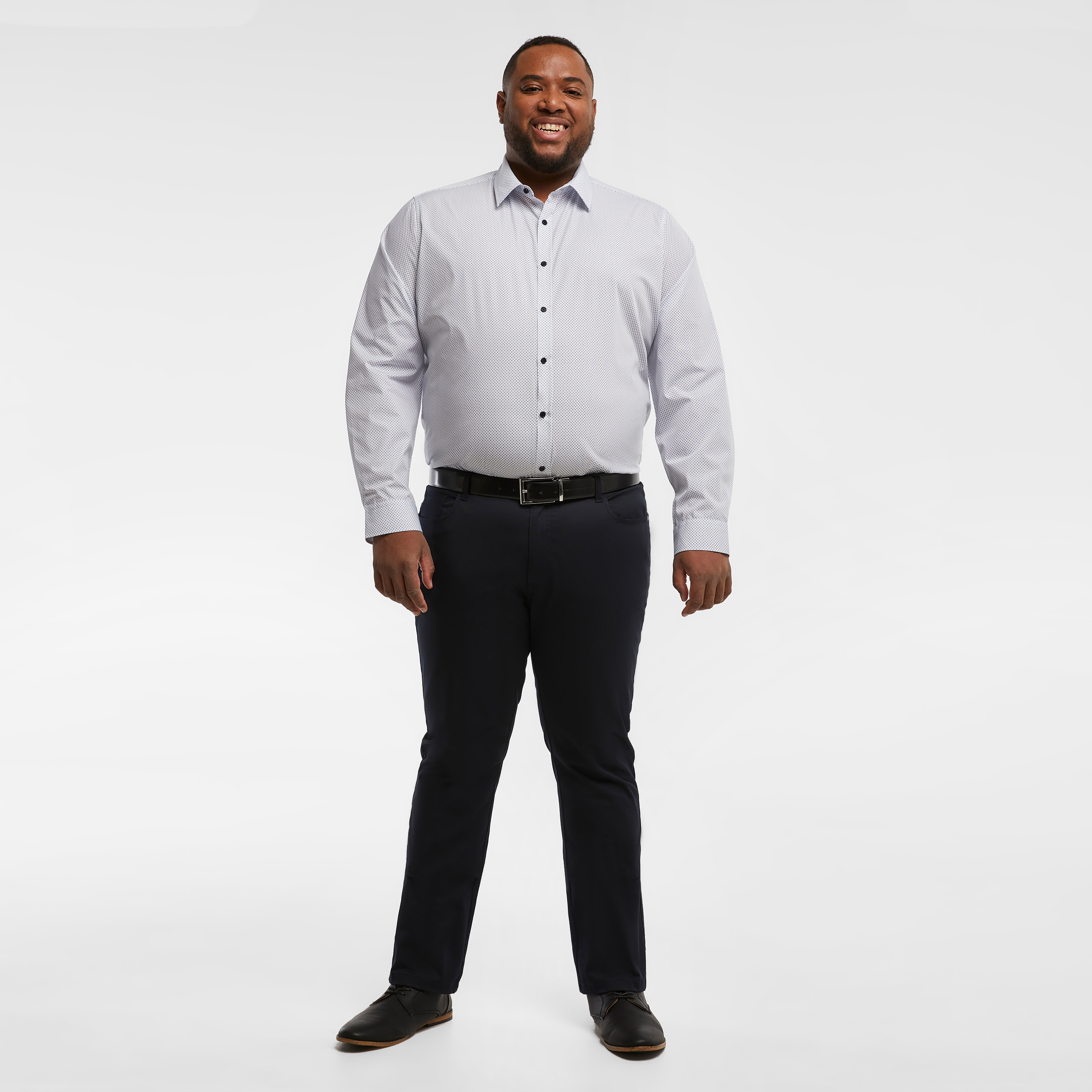 White Porto Pattern Print Shirt