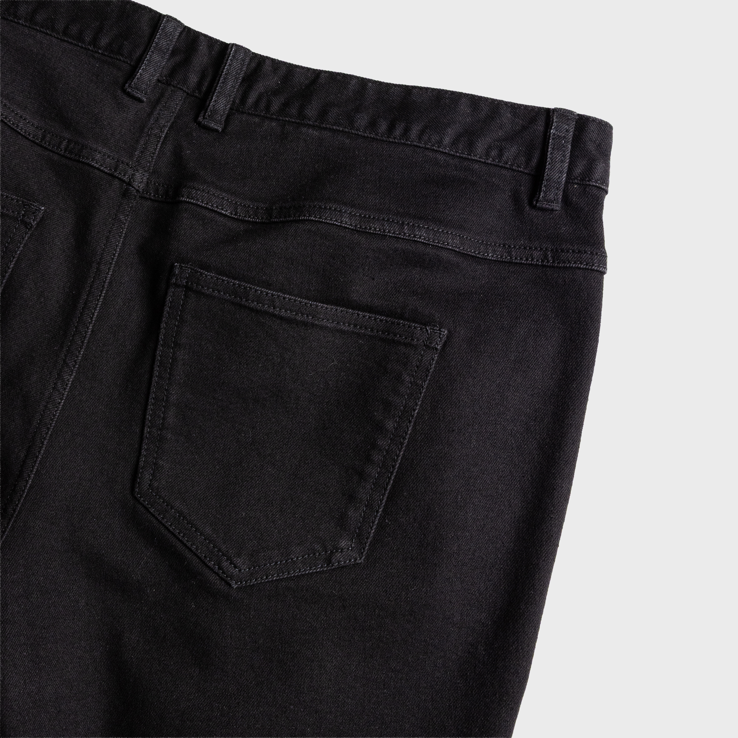 Black Zeb Ripped Denim Shorts