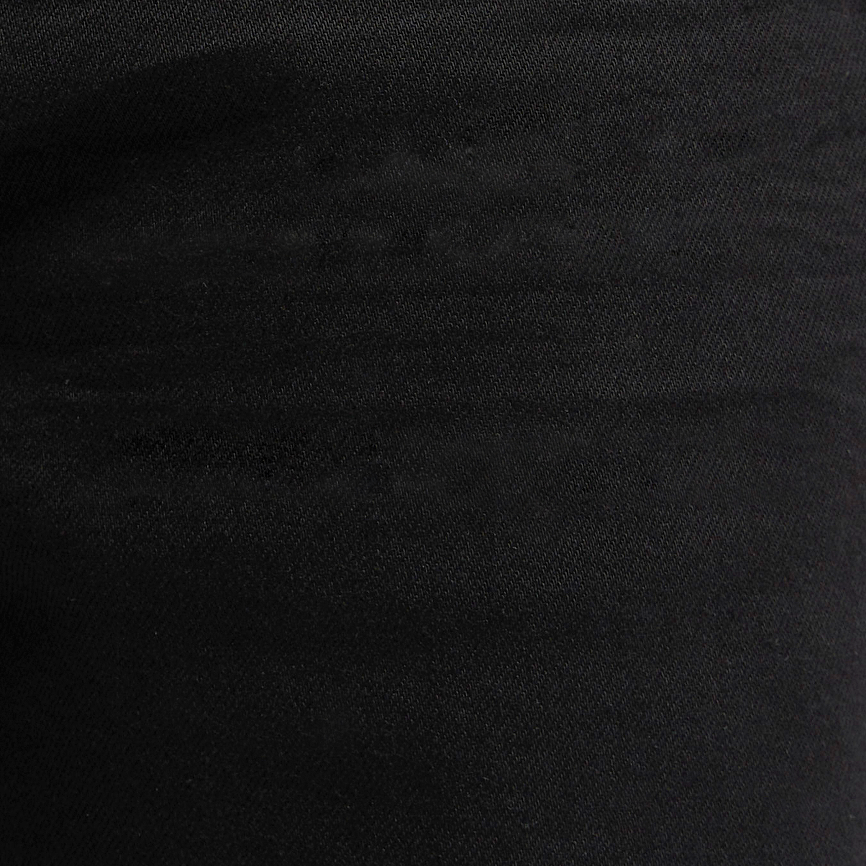 Black Zeb Ripped Denim Shorts