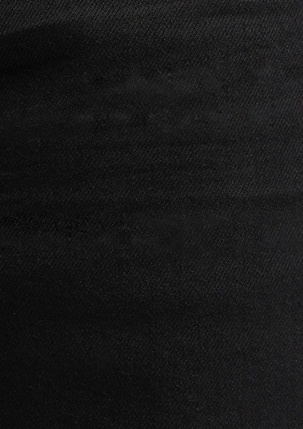 Black Zeb Ripped Denim Shorts