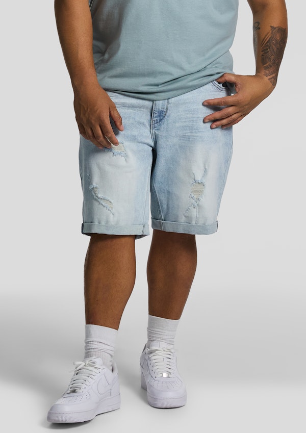 Zeb Ripped Denim Shorts