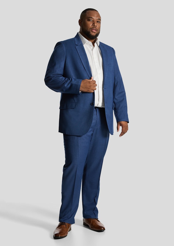 Blue Formosa Textured Suit Jacket