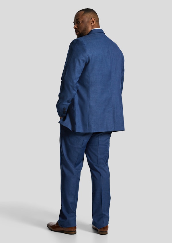 Blue Formosa Textured Suit Jacket