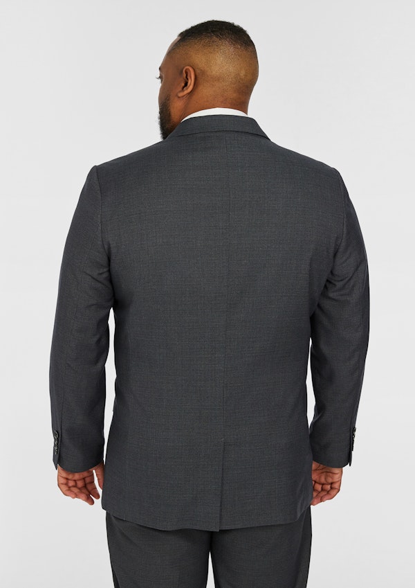 Charcoal Formosa Textured Suit Jacket