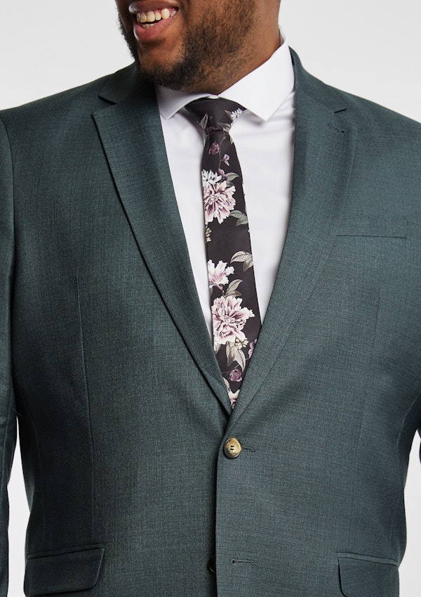 Petrol Formosa Textured Suit Jacket