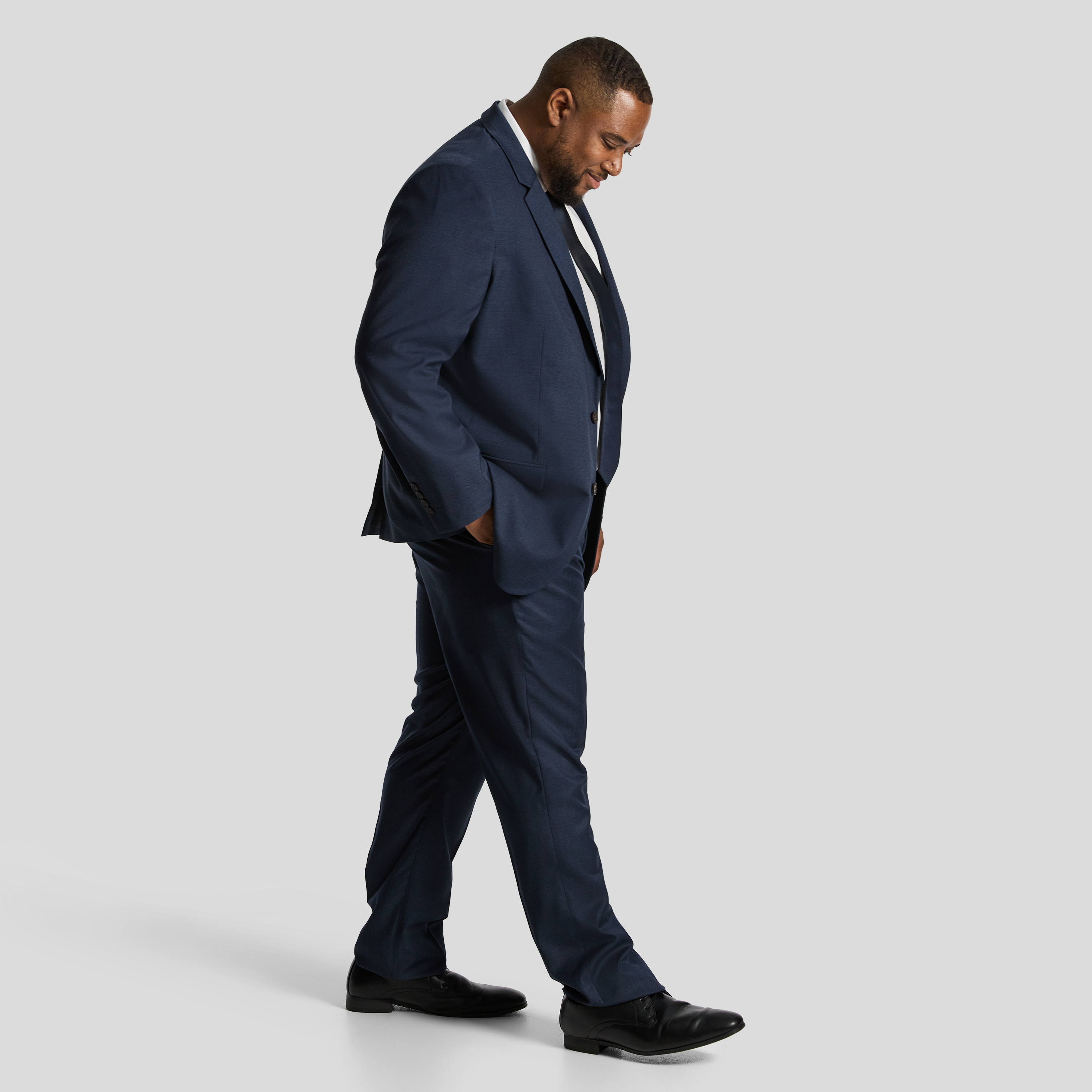 Steel Blue Formosa Textured Suit Jacket