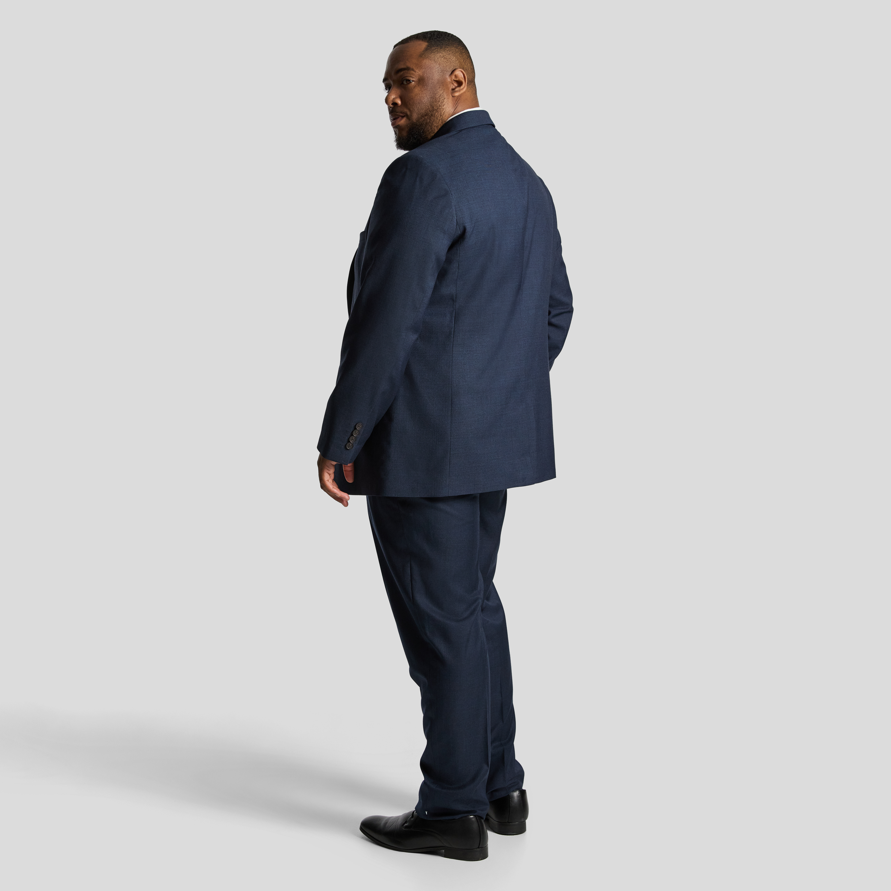 Steel Blue Formosa Textured Suit Jacket