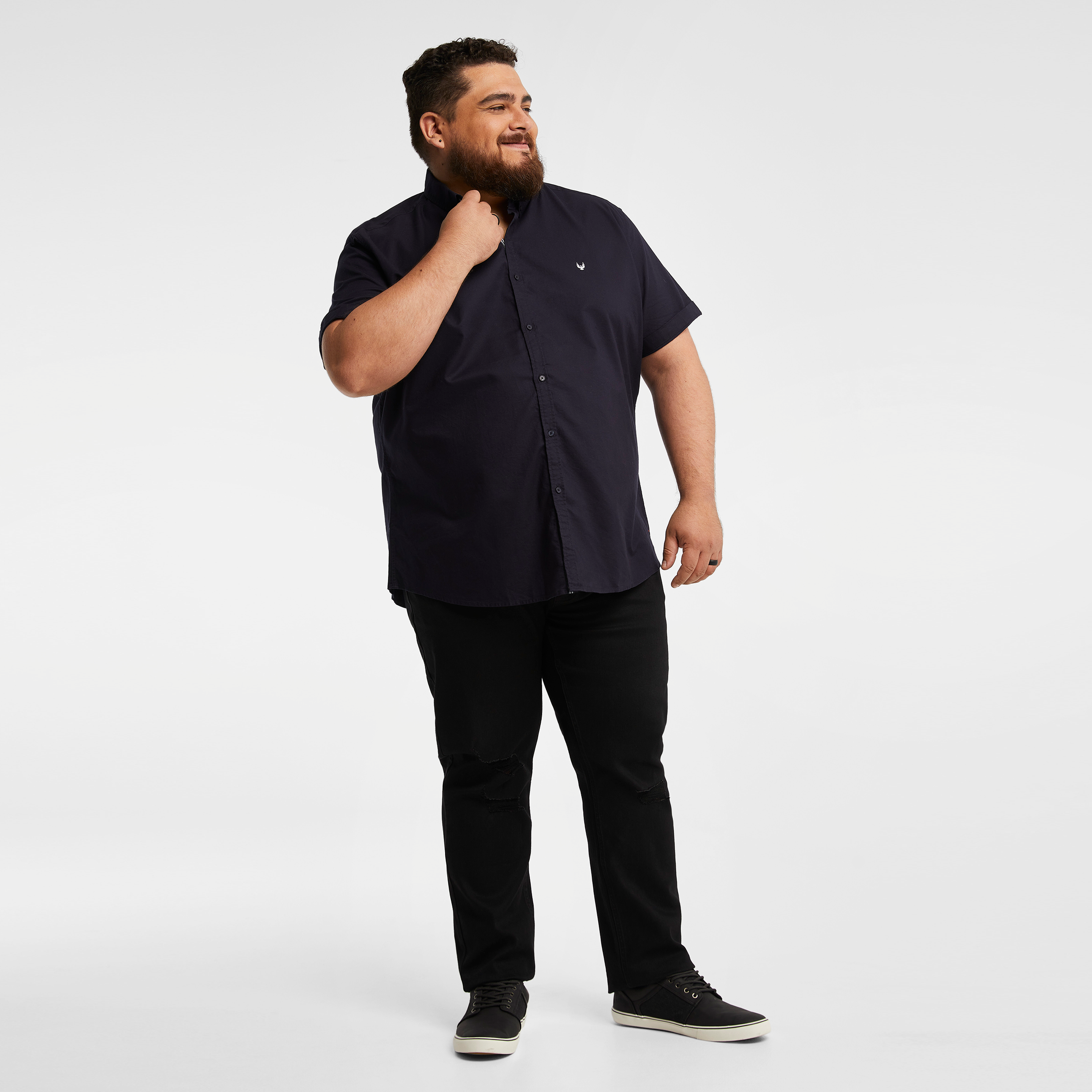 Navy Phoenix Oxford Shirt