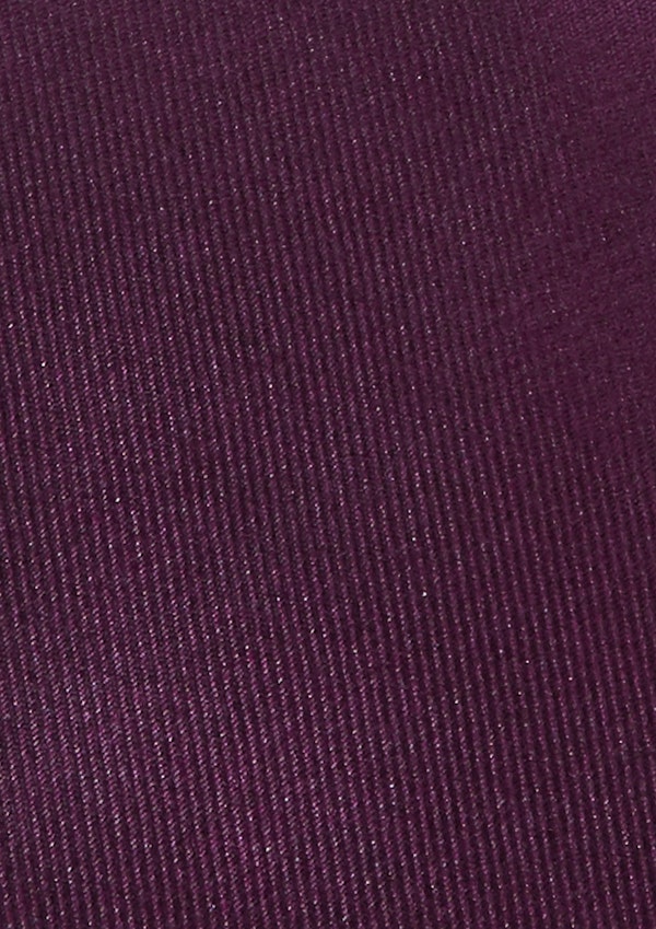 Berry Solid Colour Textured 6 Cm Tie