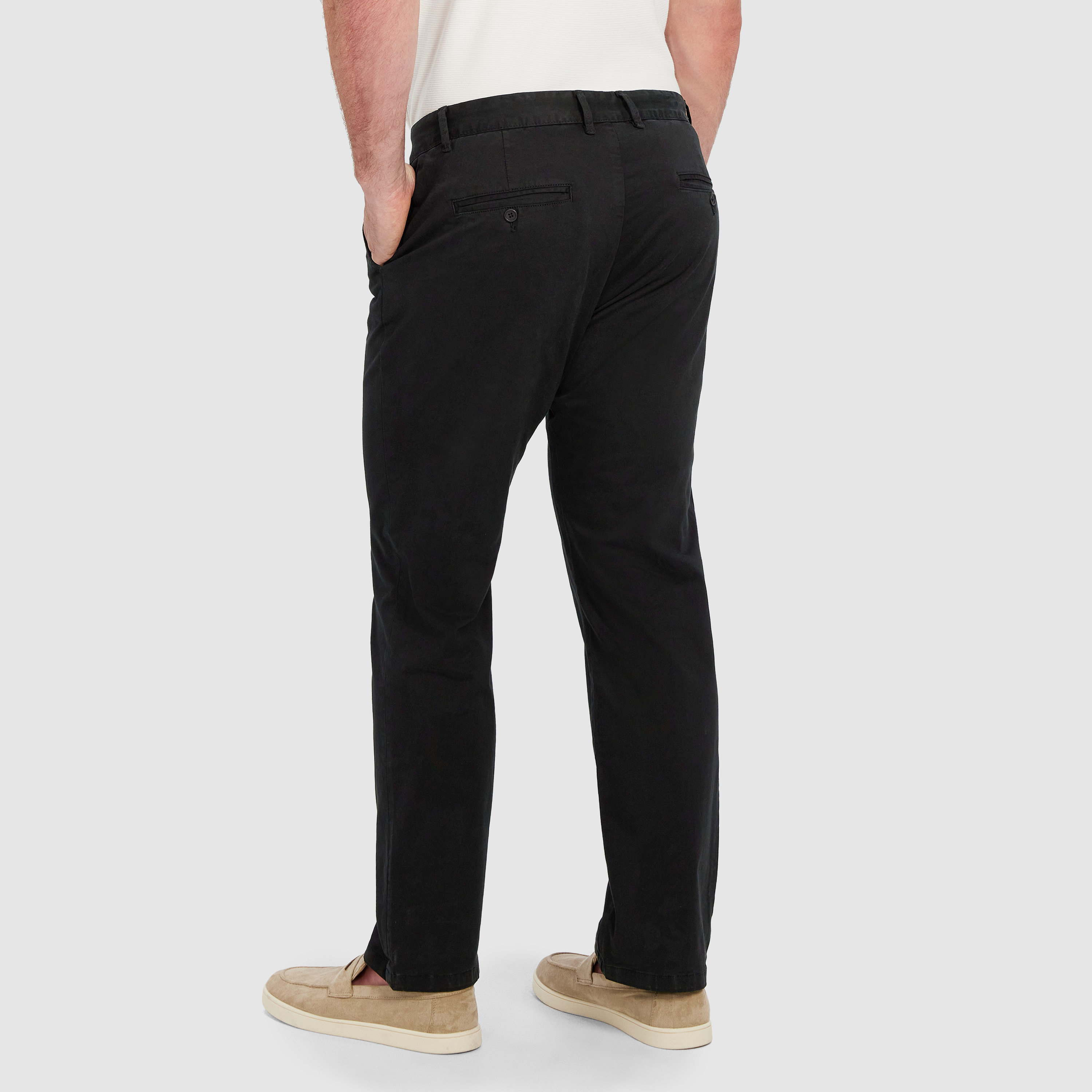 Black Hastings Straight Leg Chinos