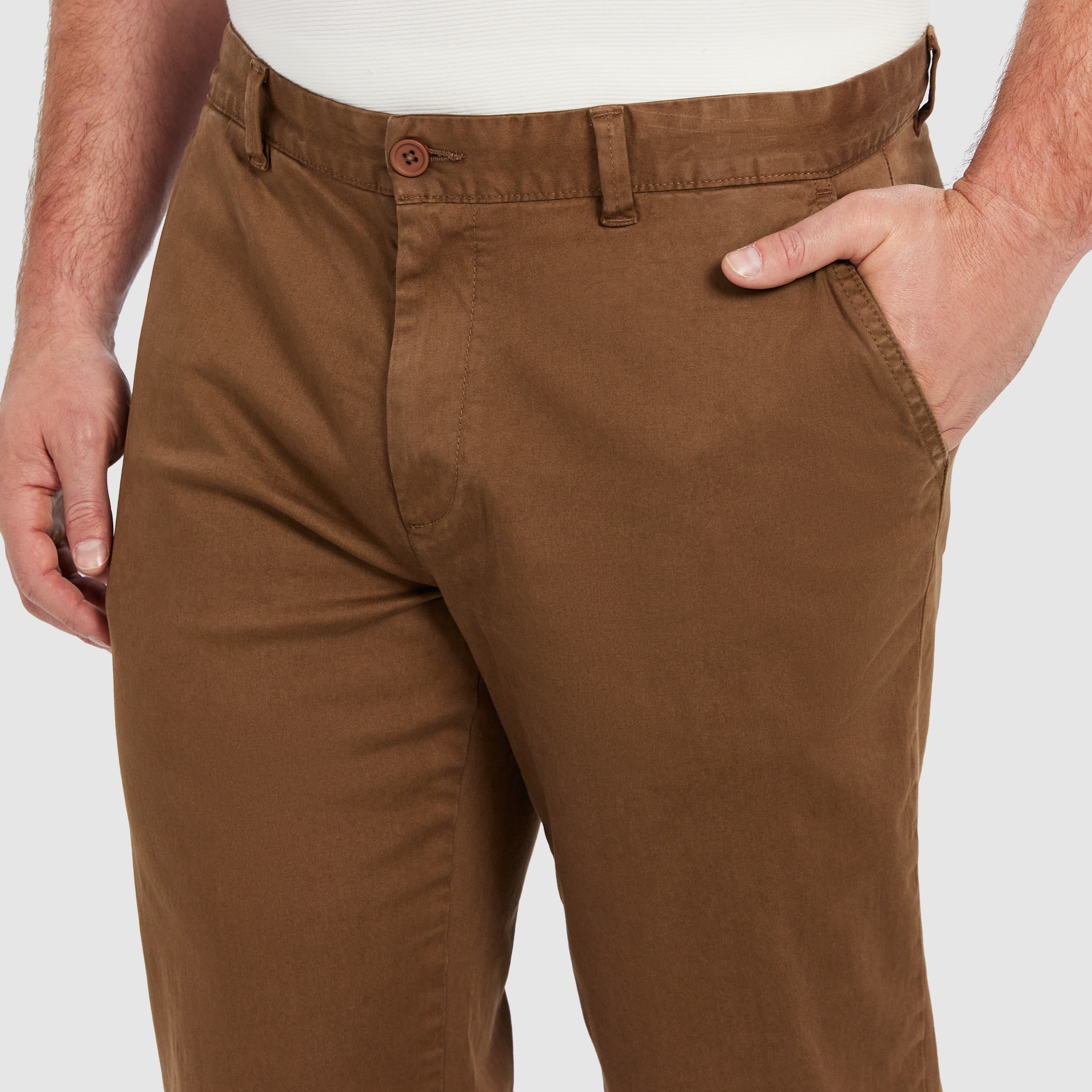 Camel Hastings Straight Leg Chinos