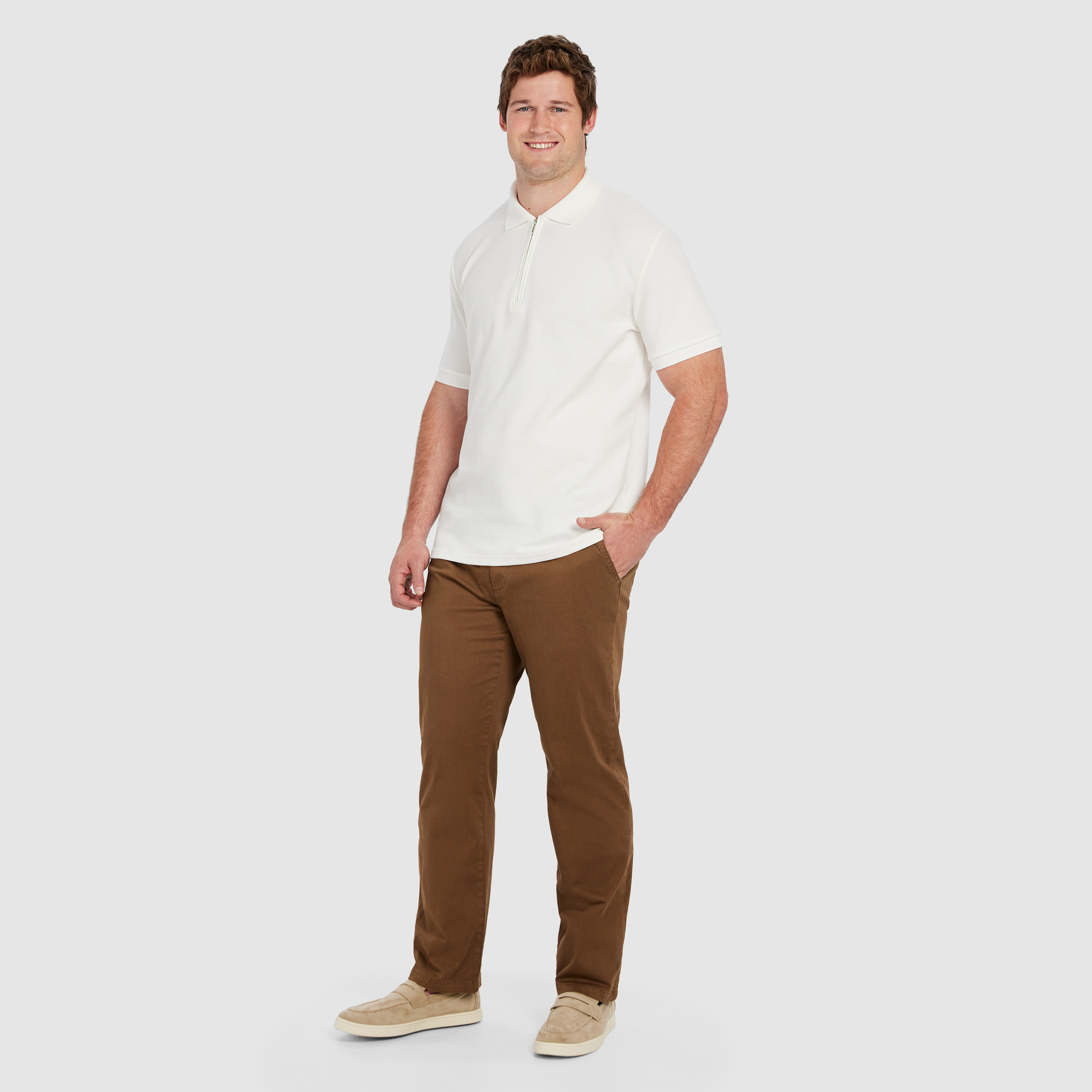Camel Hastings Straight Leg Chinos