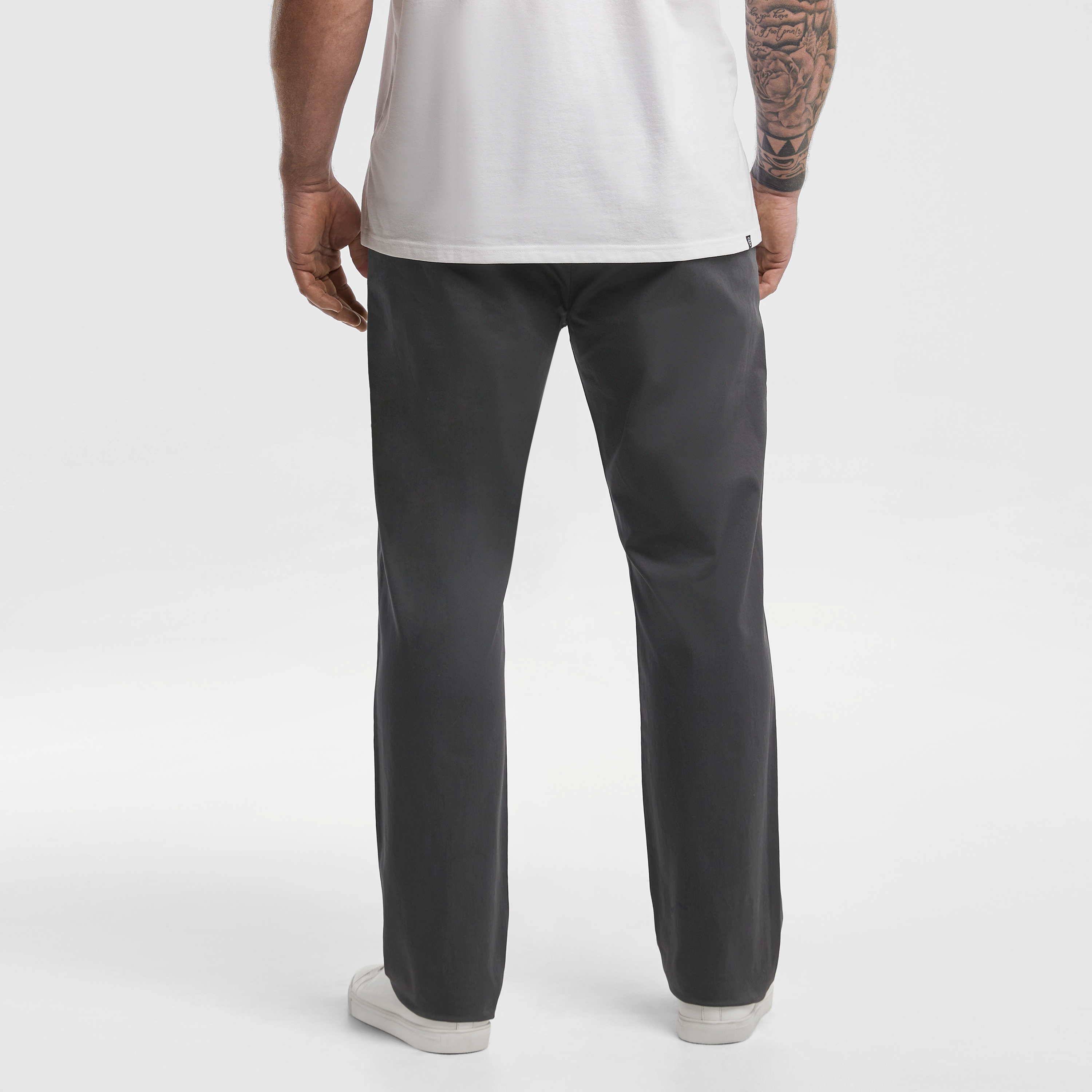 Gunmetal Hastings Straight Leg Chinos