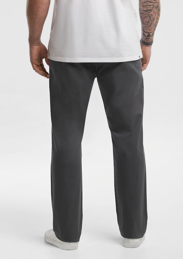 Gunmetal Hastings Straight Leg Chinos