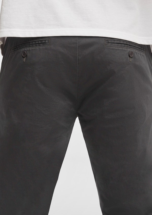 Gunmetal Hastings Straight Leg Chinos