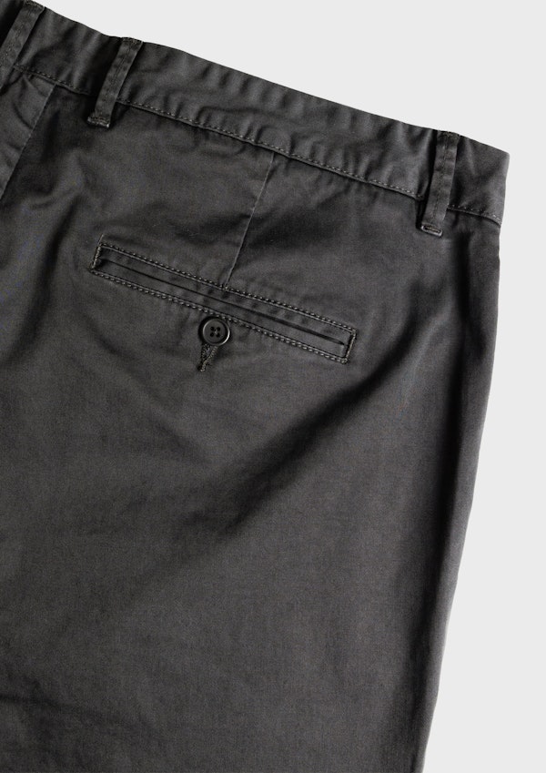 Gunmetal Hastings Straight Leg Chinos