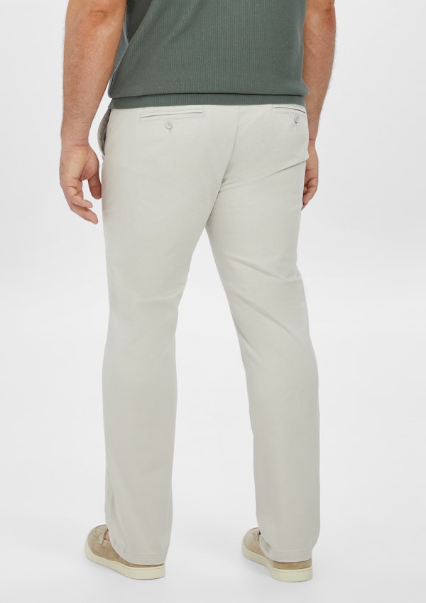 Ice Grey Hastings Straight Leg Chinos