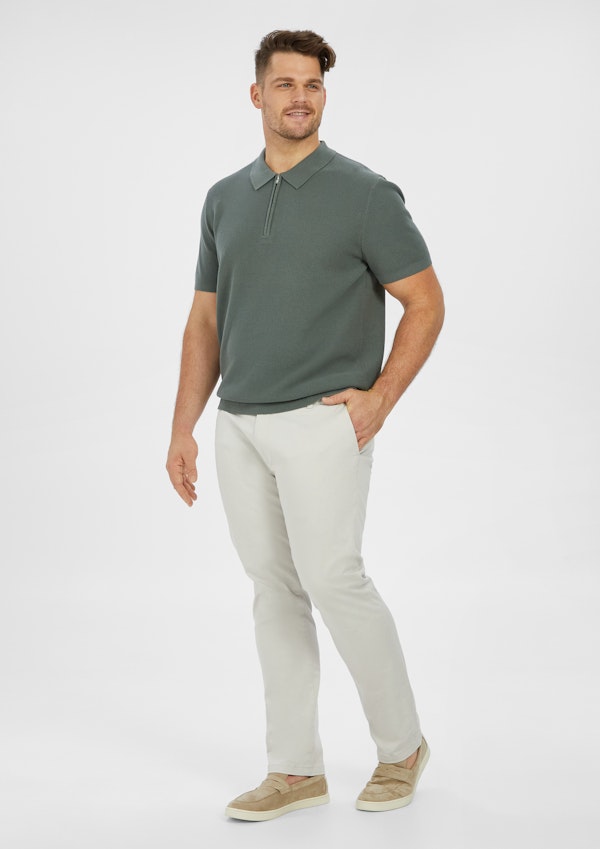 Ice Grey Hastings Straight Leg Chinos