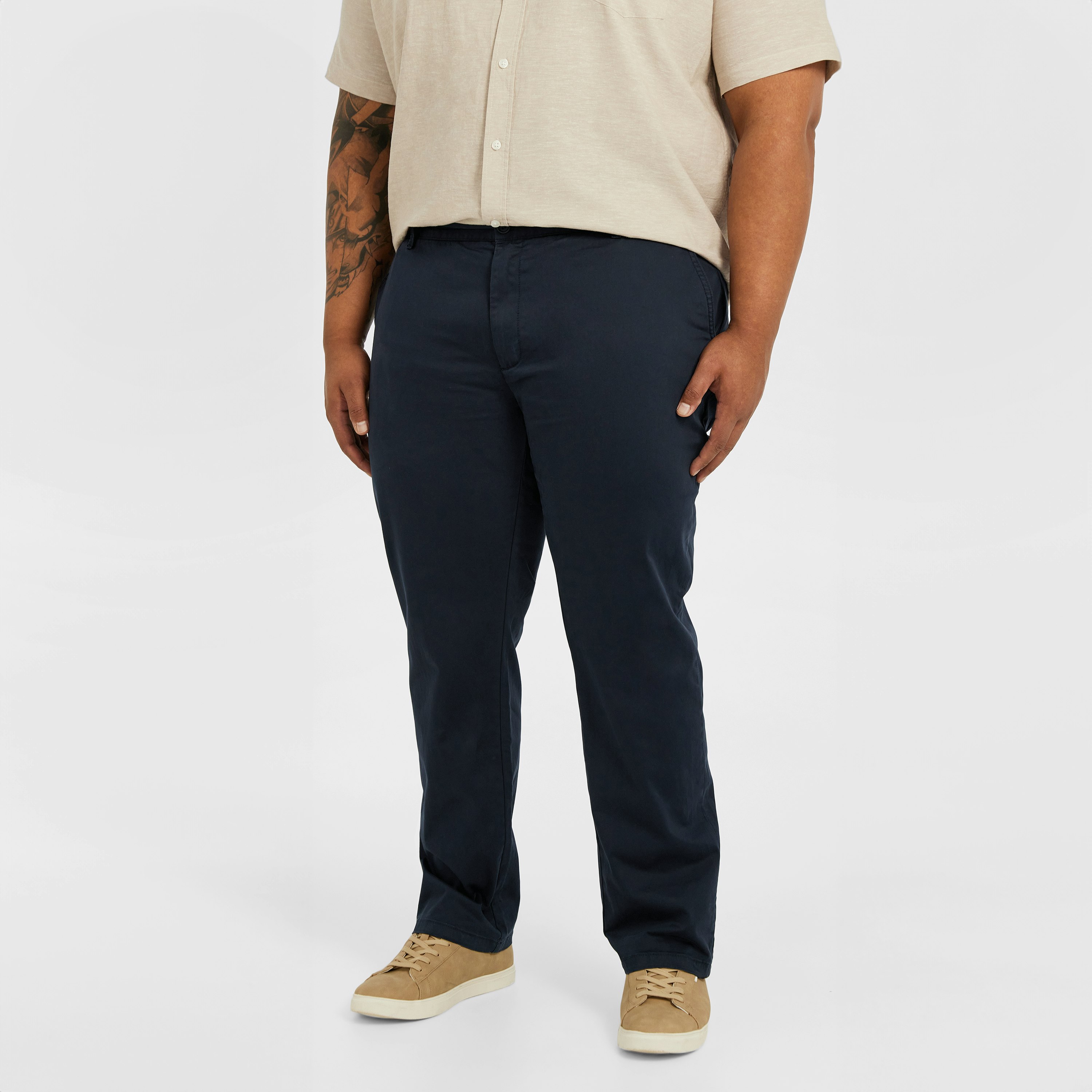 Navy Hastings Straight Leg Chinos | AXL+CO by Connor