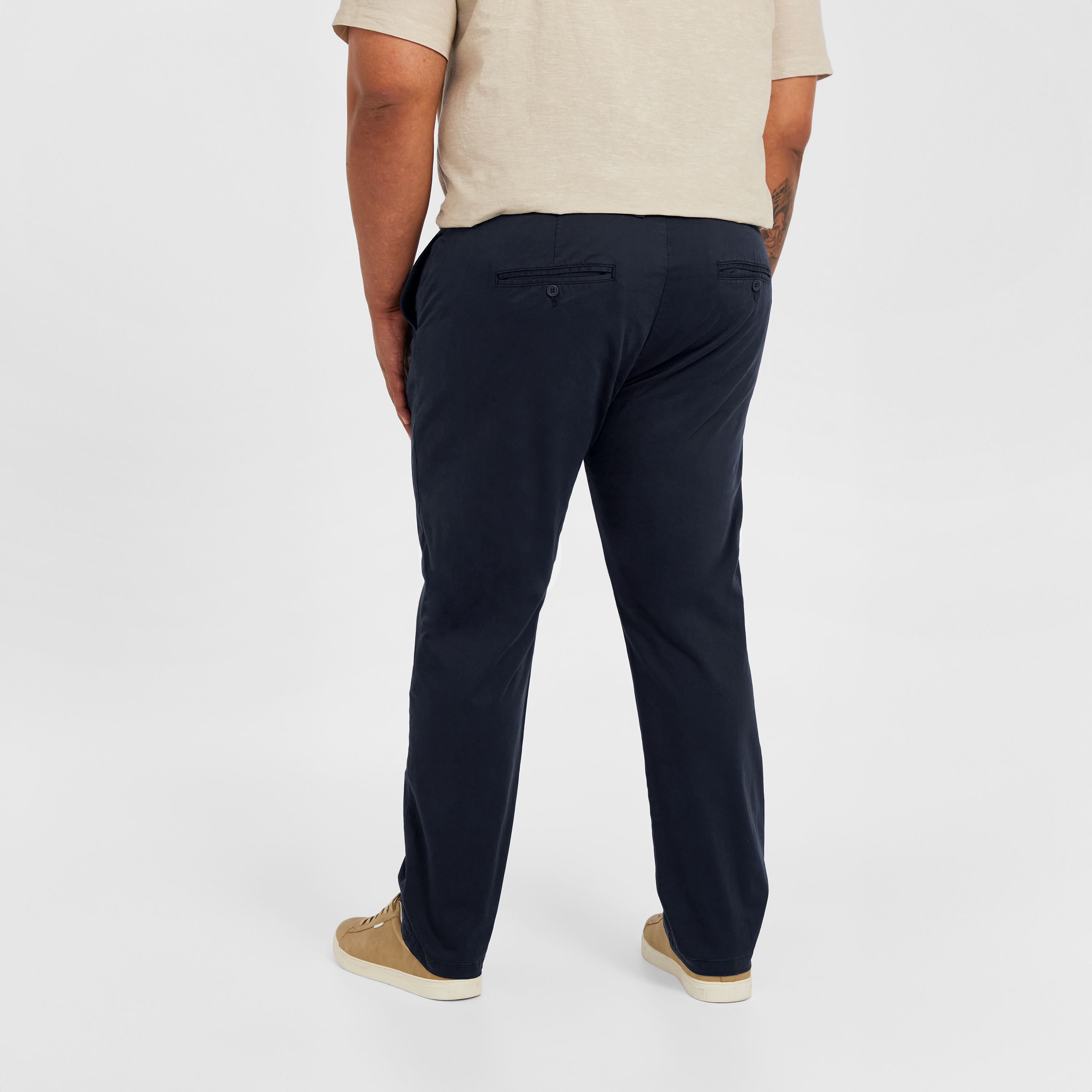Navy Hastings Straight Leg Chinos
