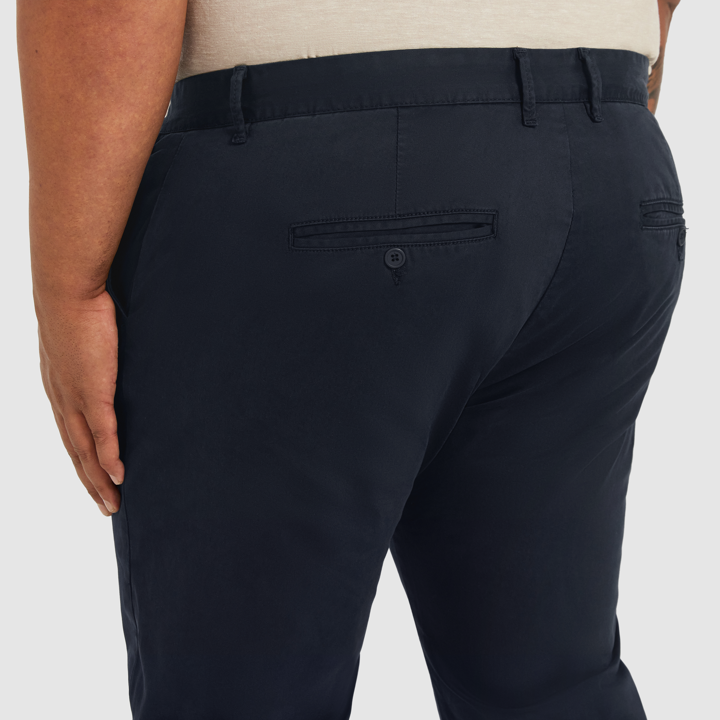 Navy Hastings Straight Leg Chinos