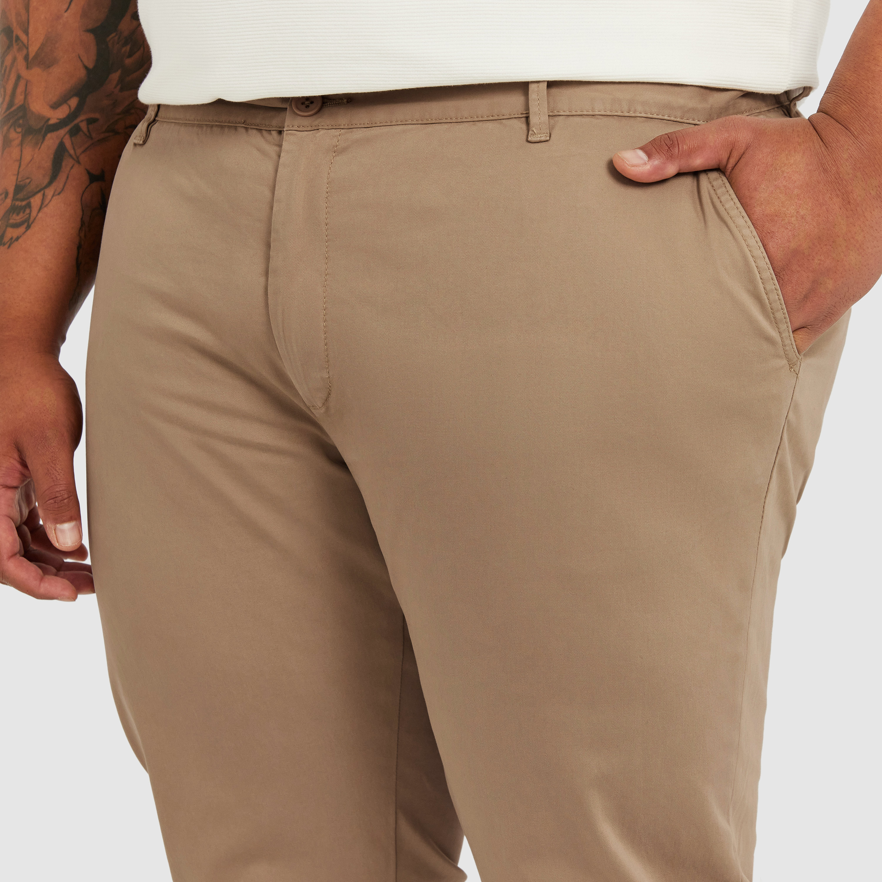 Sand Hastings Straight Leg Chinos