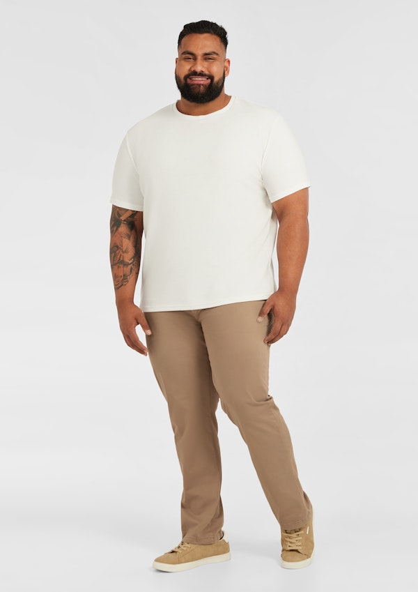Sand Hastings Straight Leg Chinos