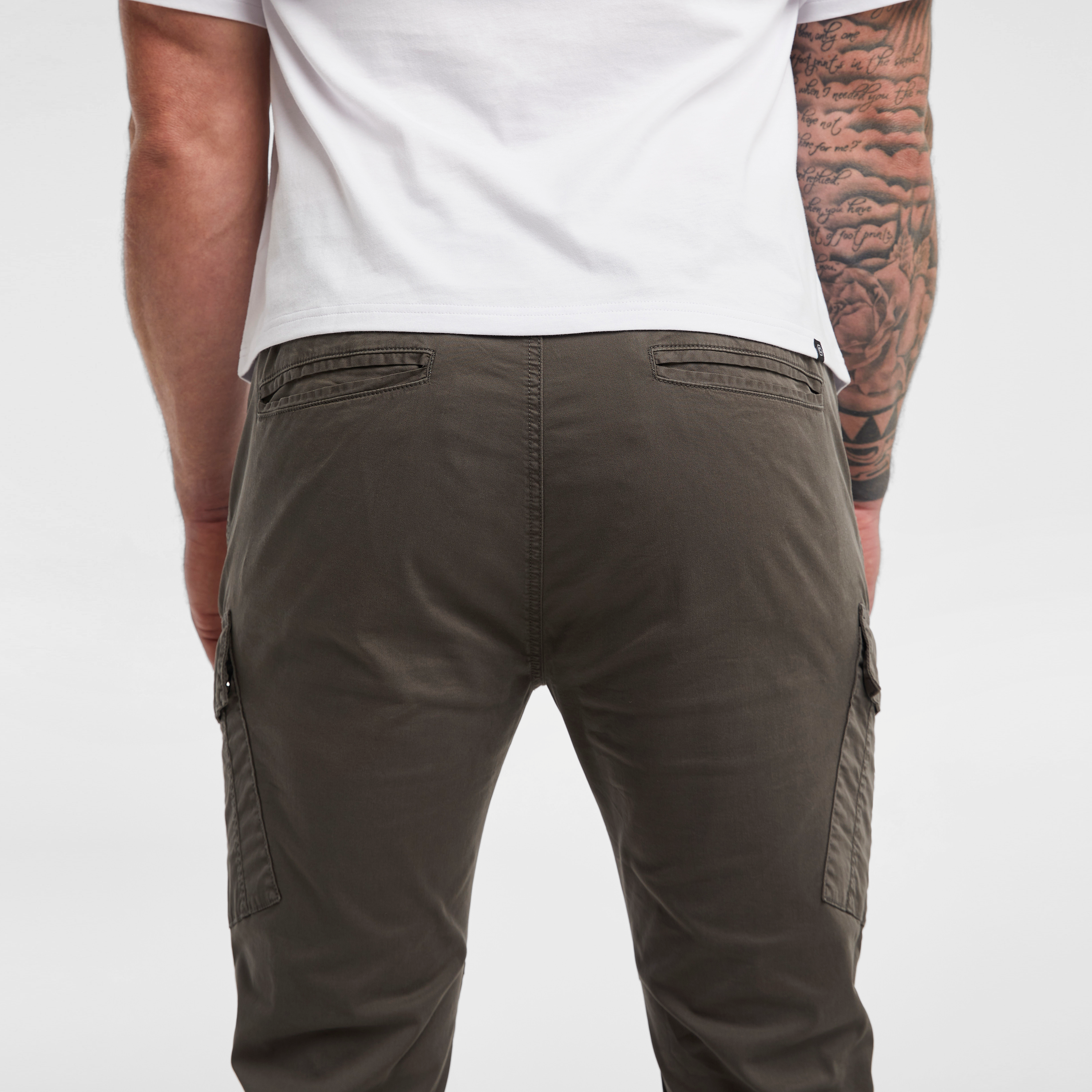 Green Coberg Cuffed Cargo Pants